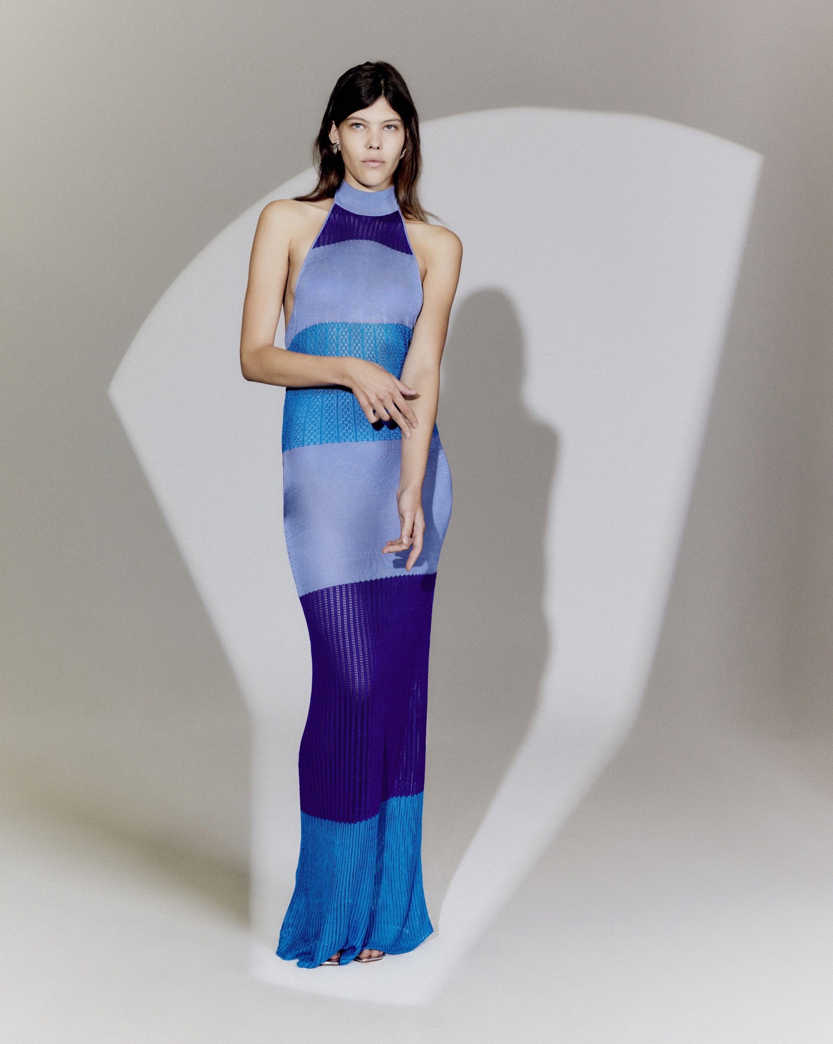 Giselle Dress - Striped Blue
