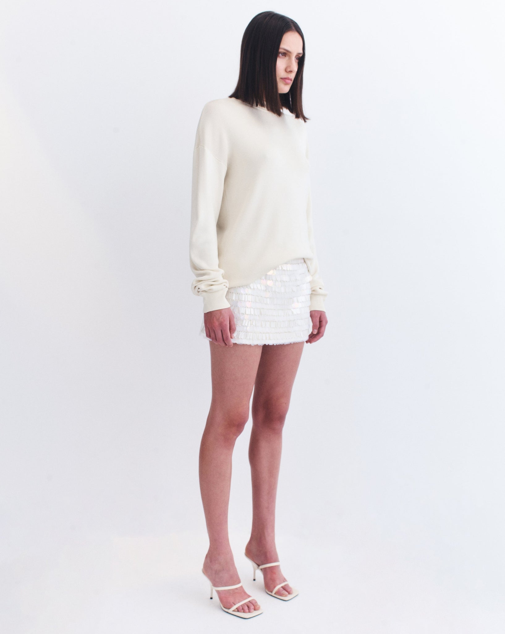 Manon Mini Skirt - White