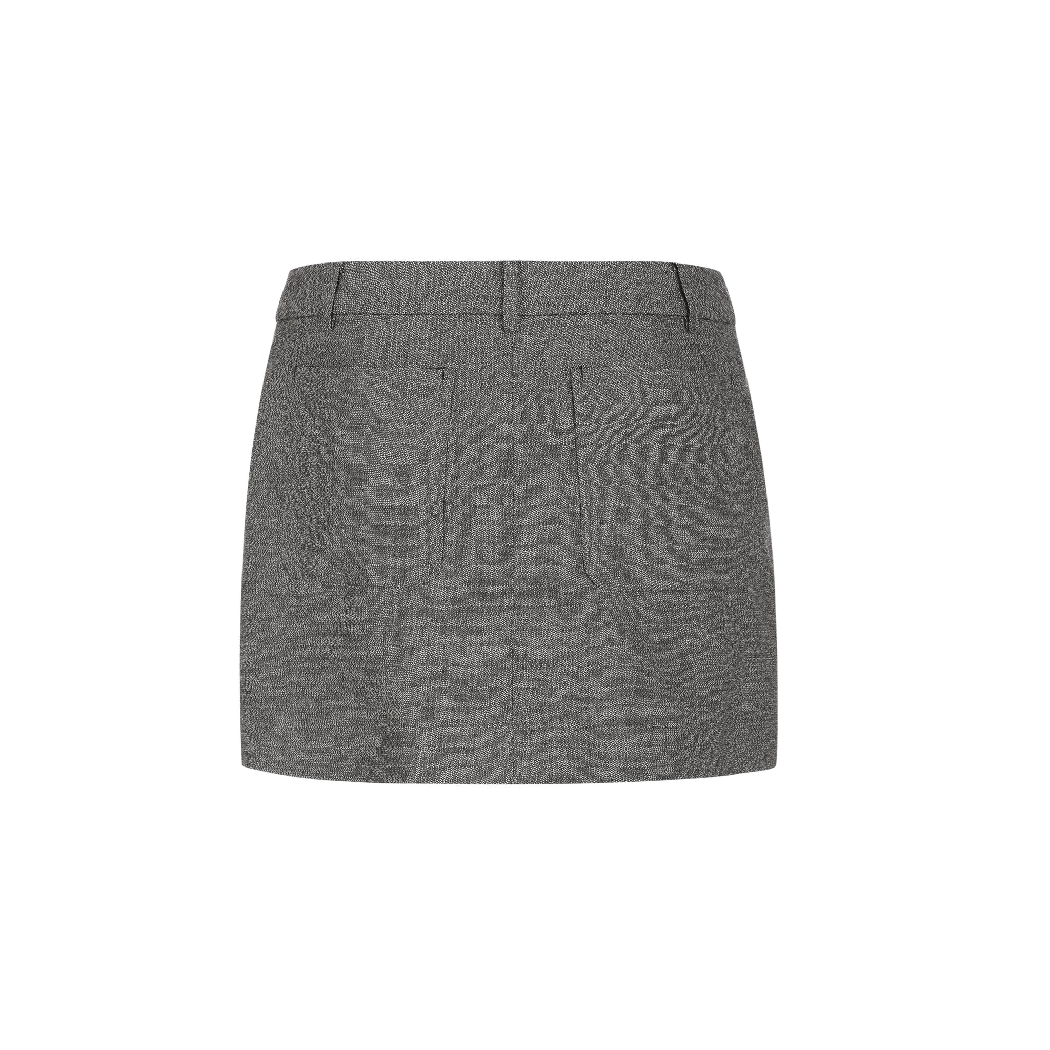 Lu Mini Skirt - Heathered Grey