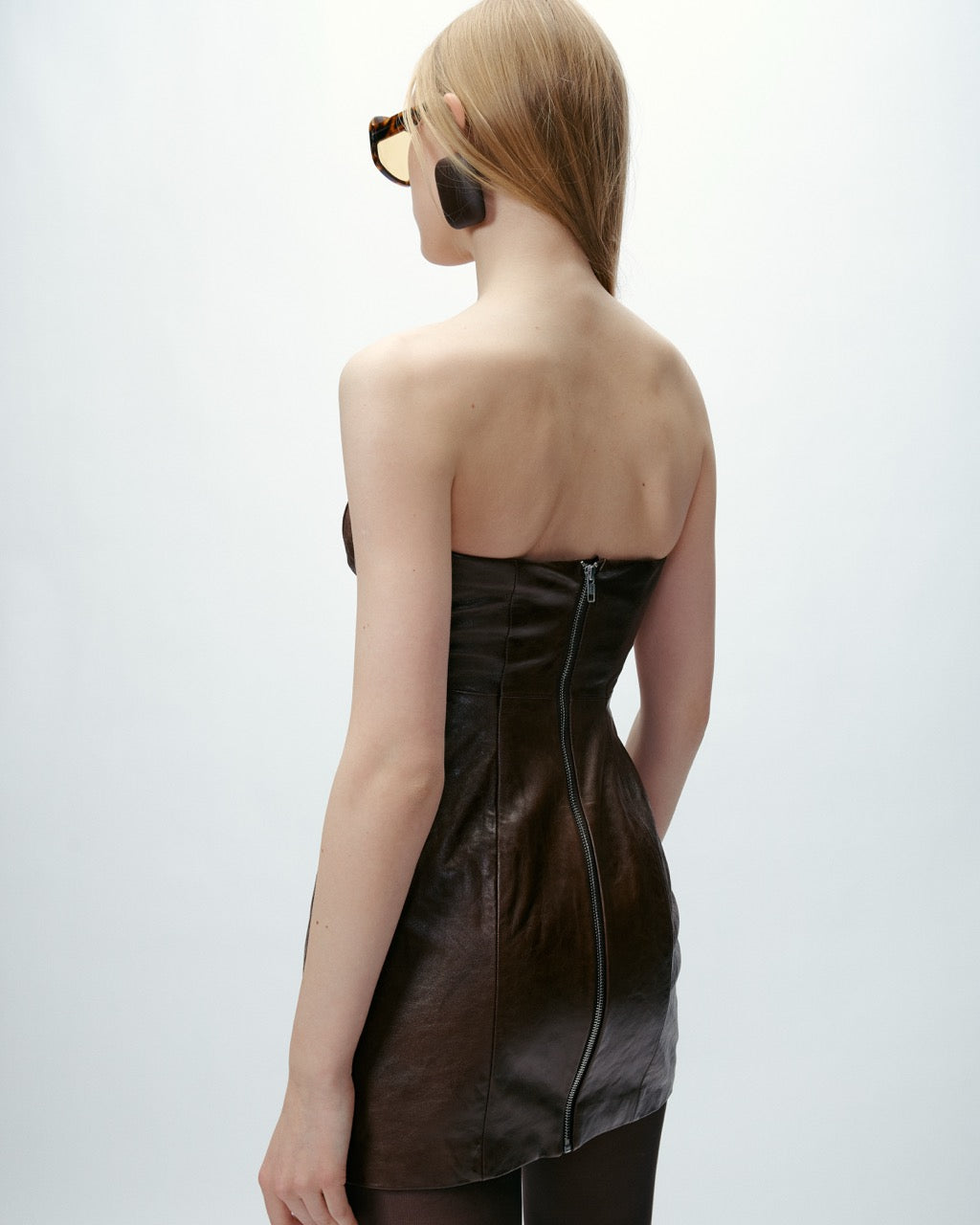 Mira Dress in Grey Brown
