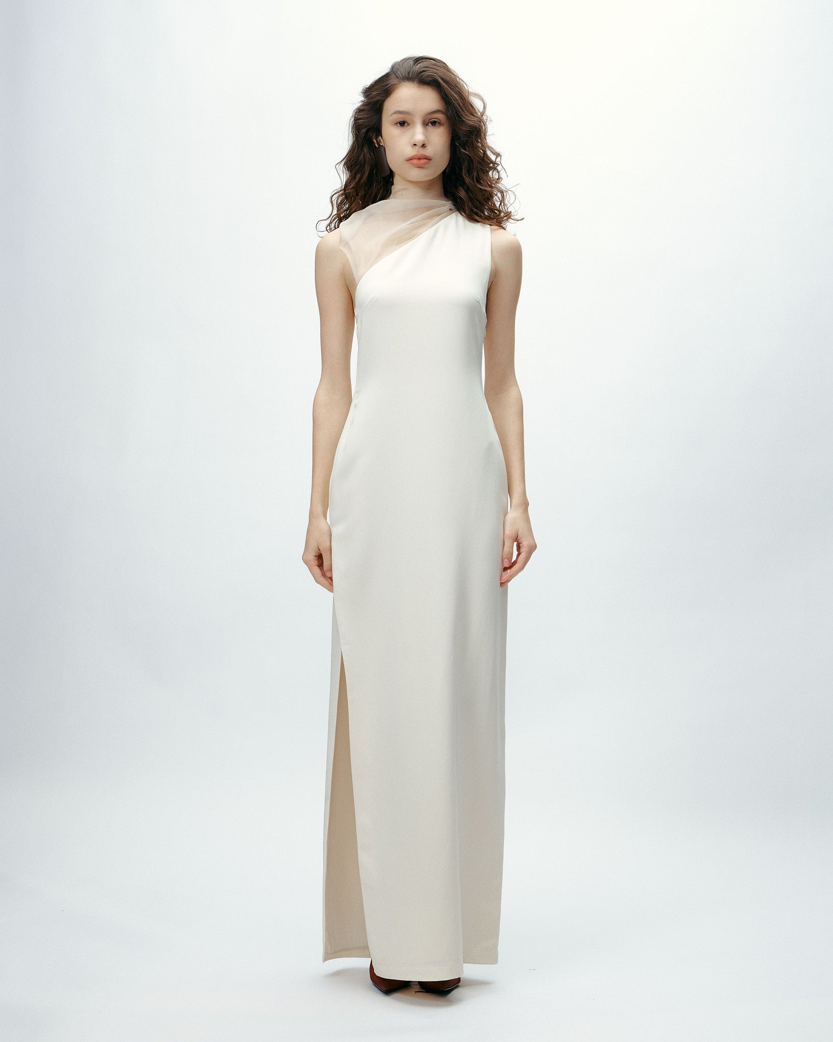 Orion Dress in Bone White