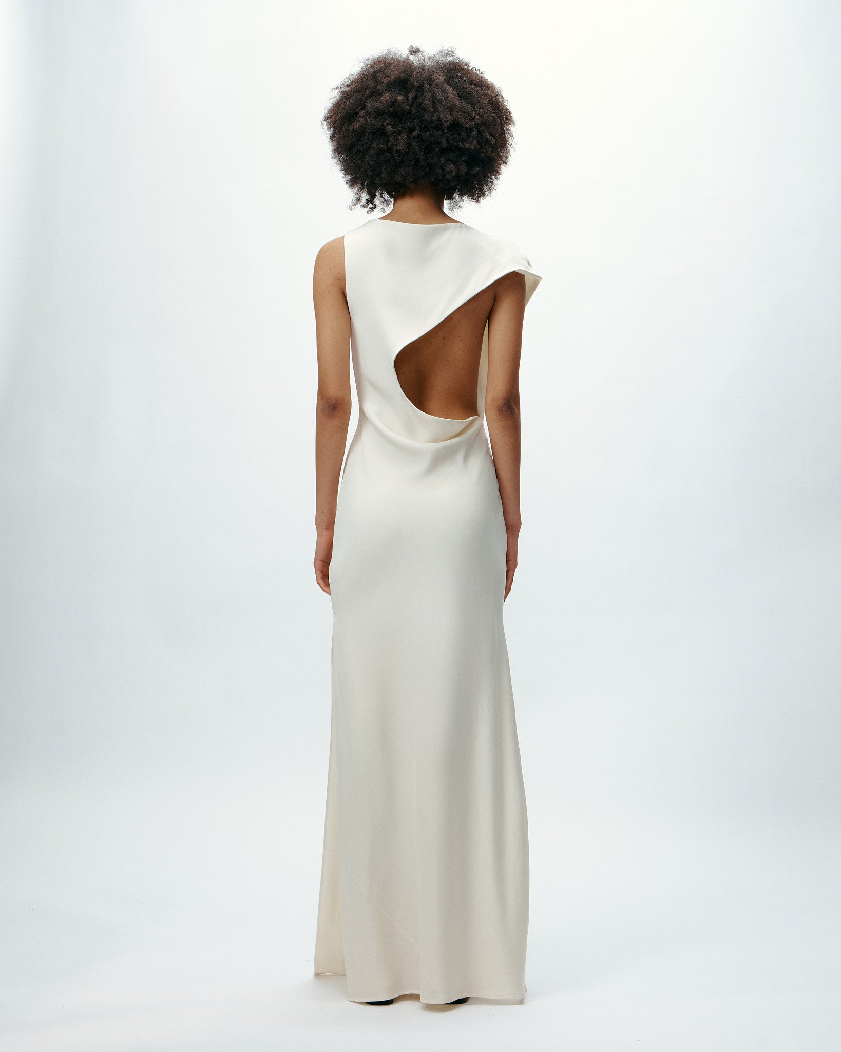 Neptune Dress in Bone White