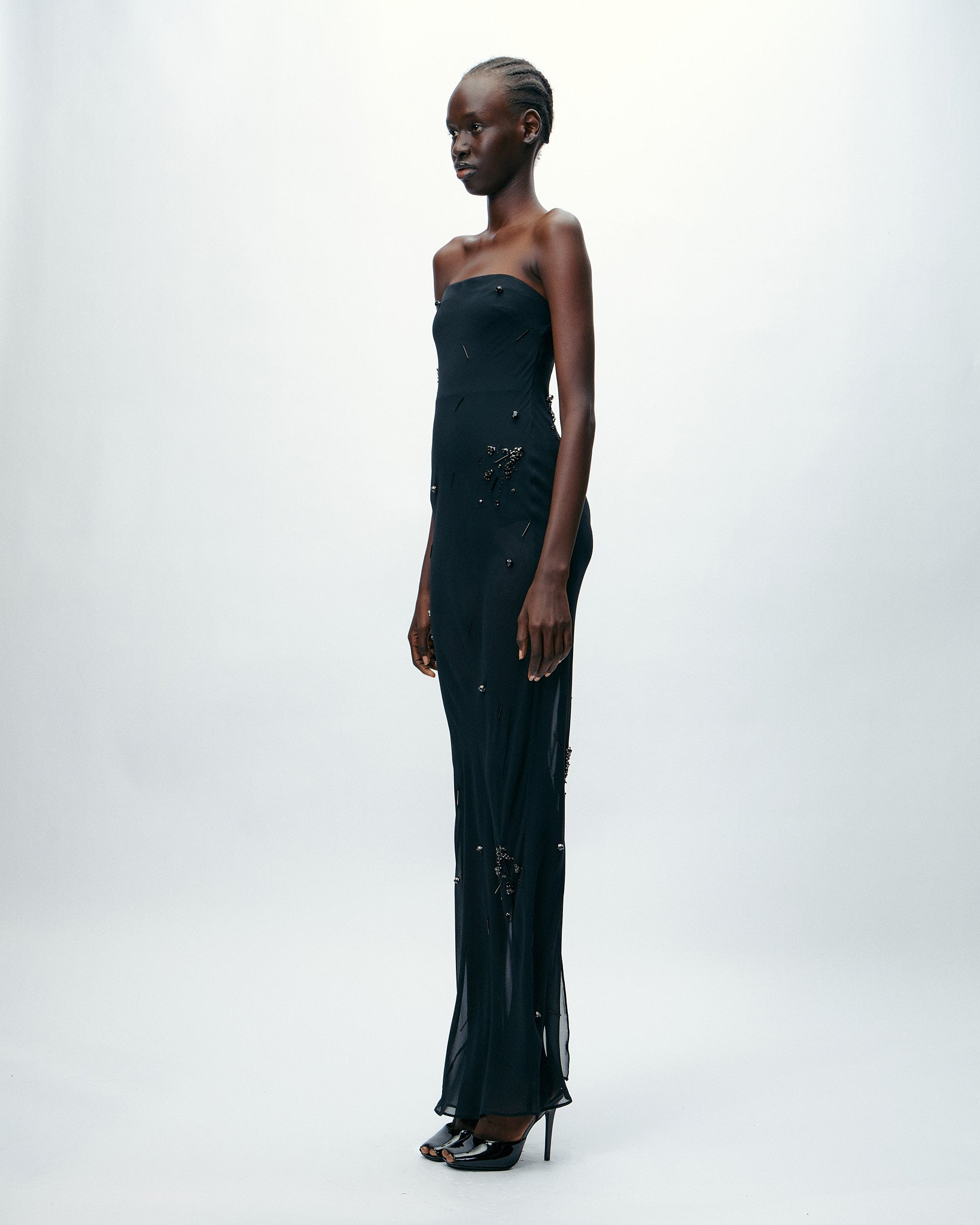Embellished Lovella Dress in Black Beauty