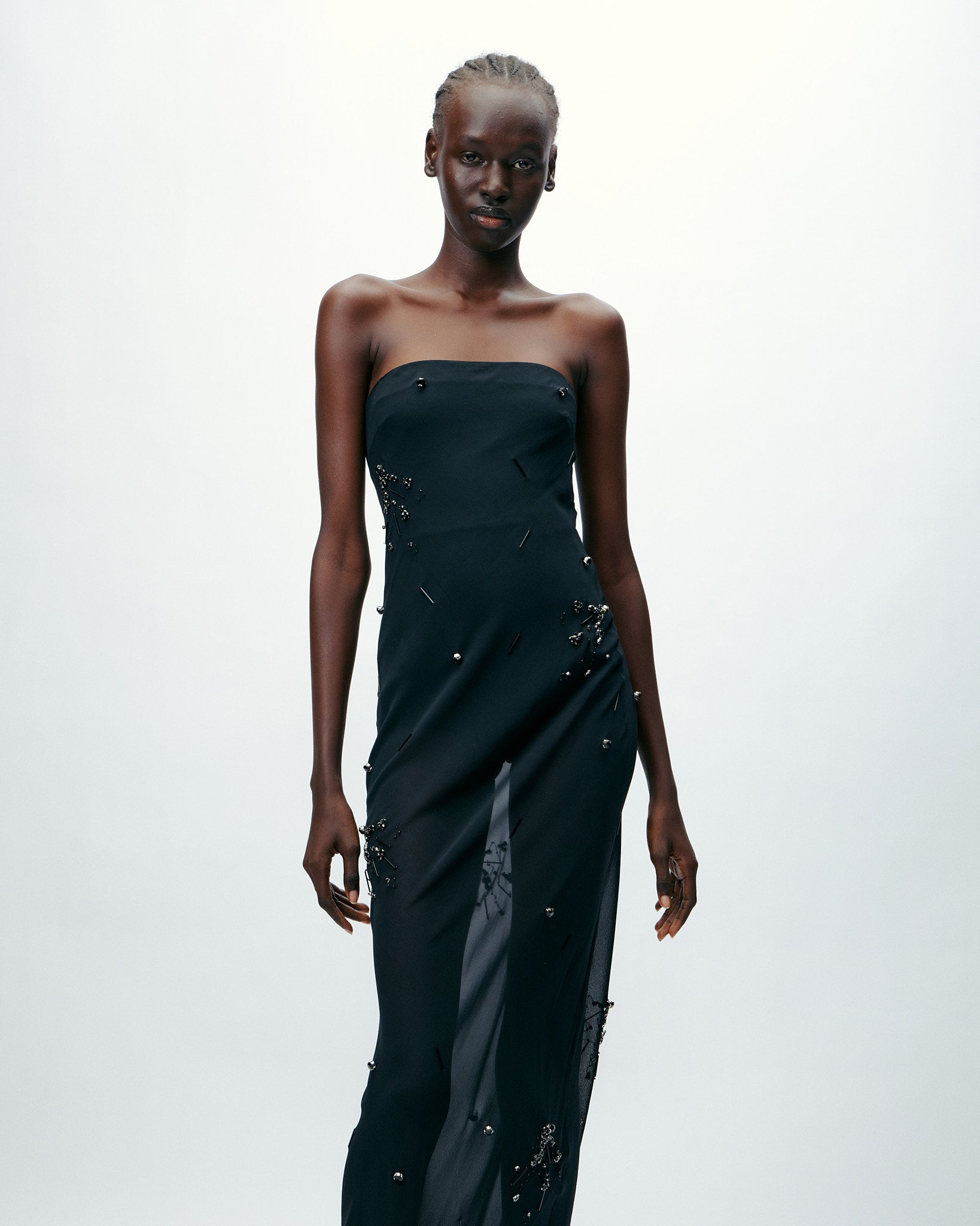 Embellished Lovella Dress in Black Beauty