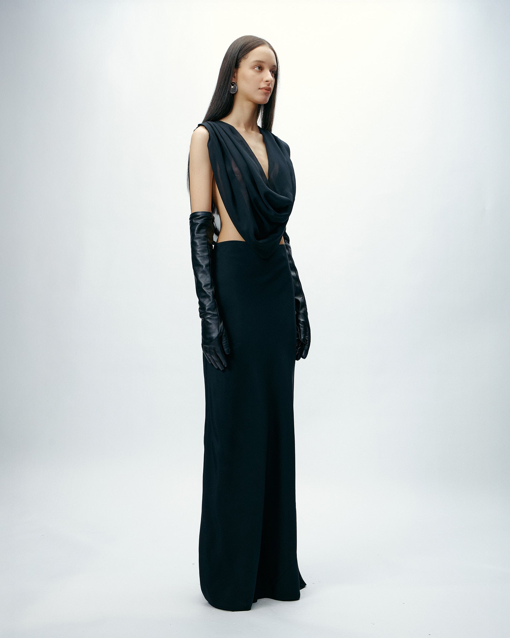Vega Dress in Black Beauty