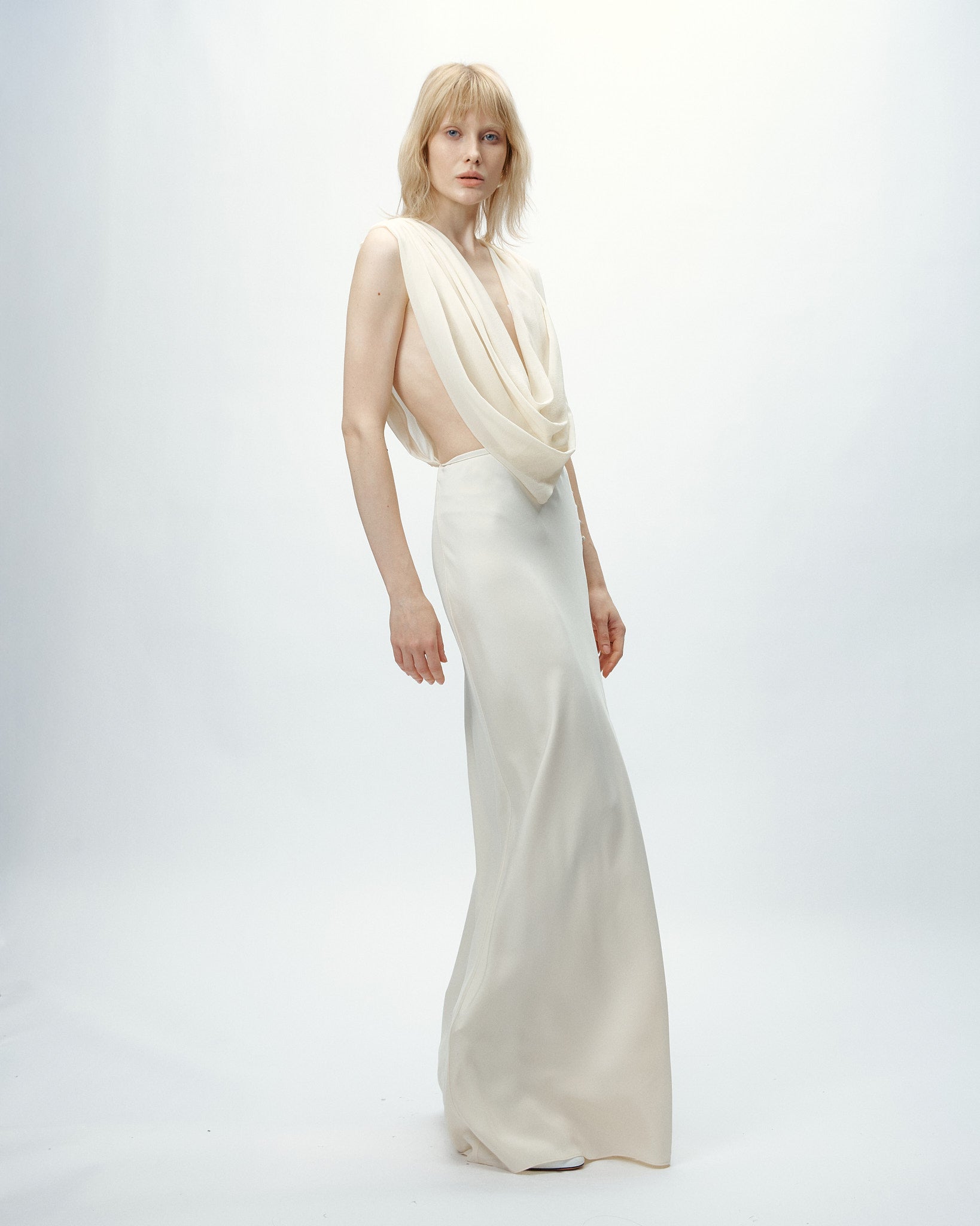 Vega Dress in Bone White
