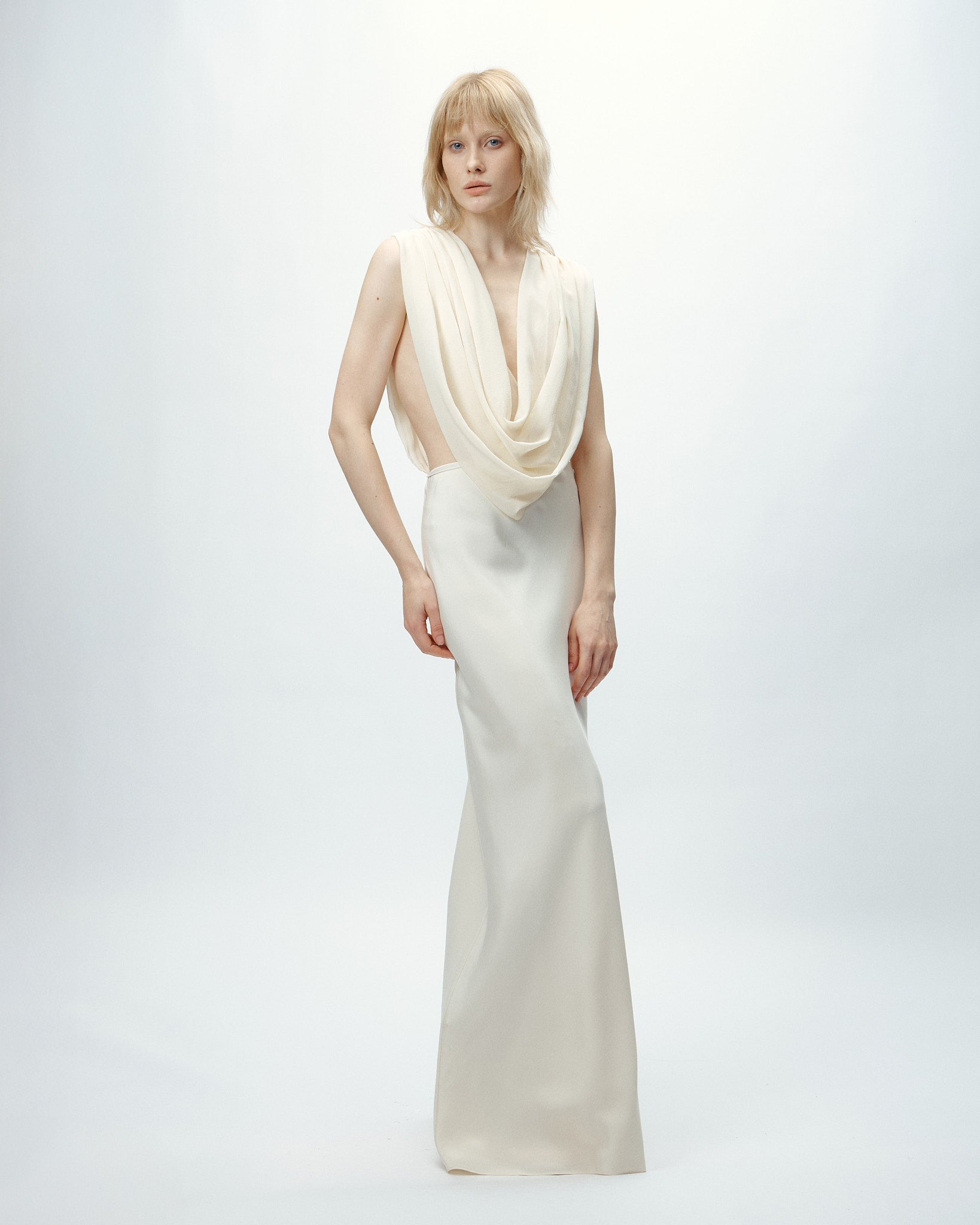 Vega Dress in Bone White
