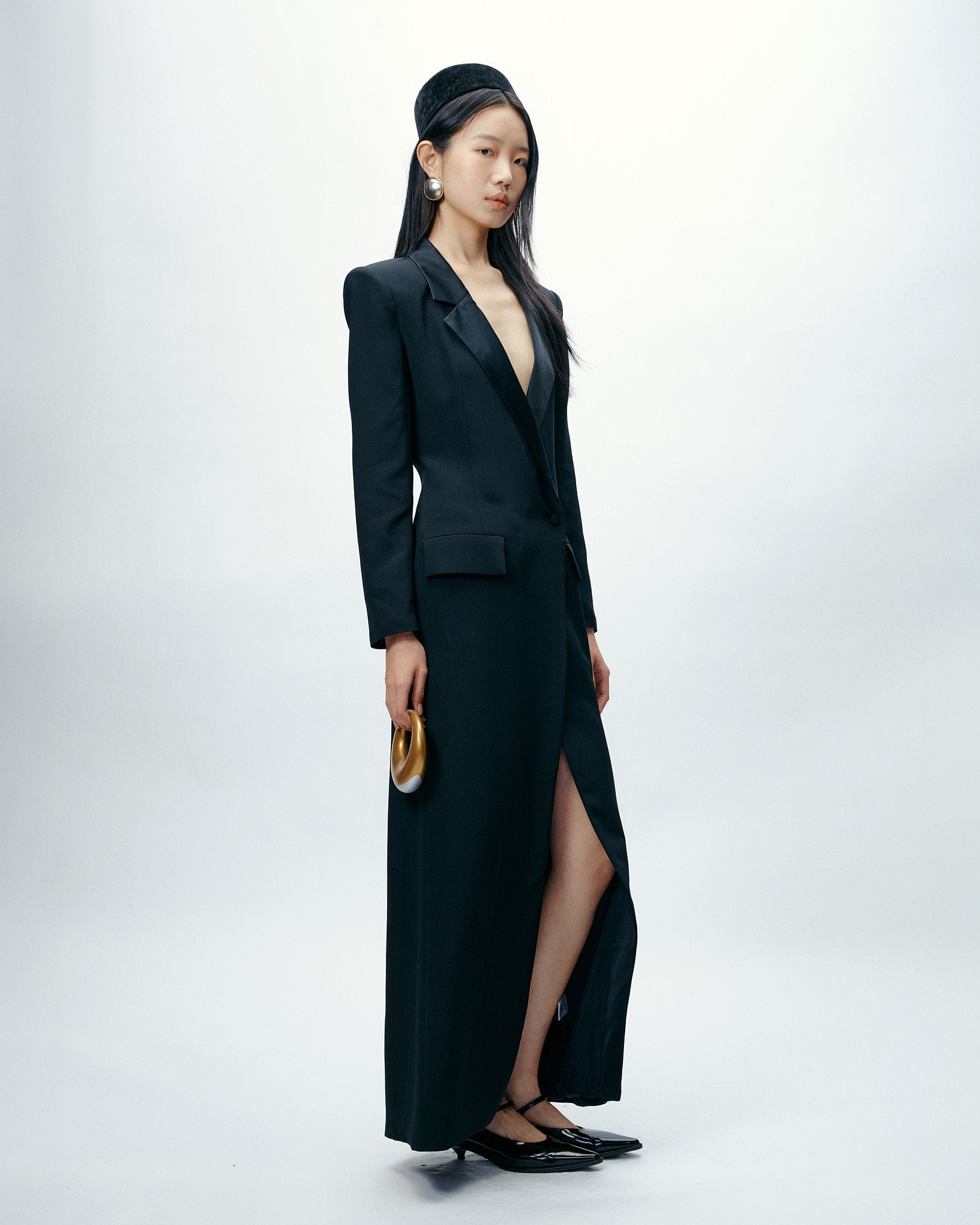 Solaris Dress in Black Beauty