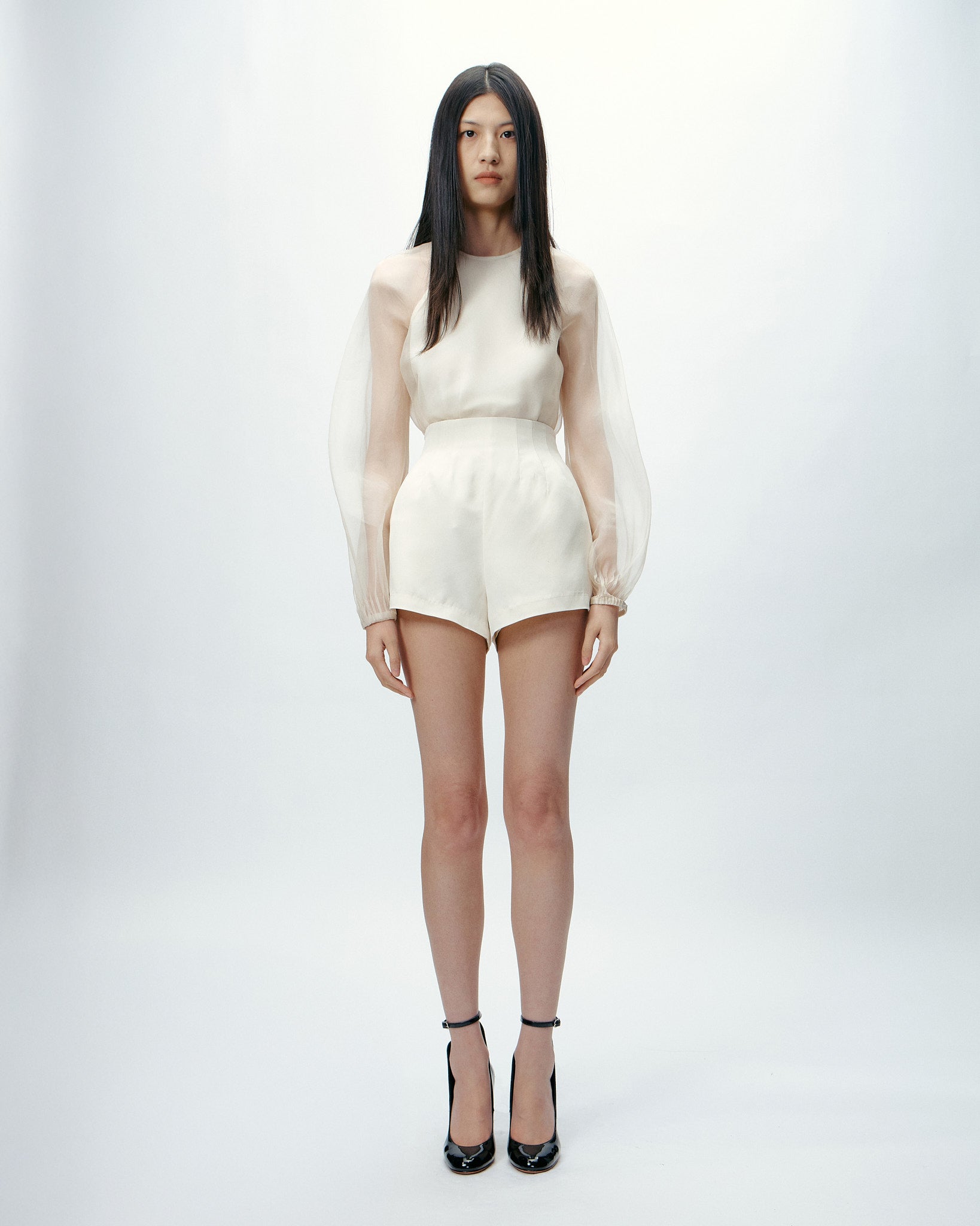 Cassia Top in Bone White