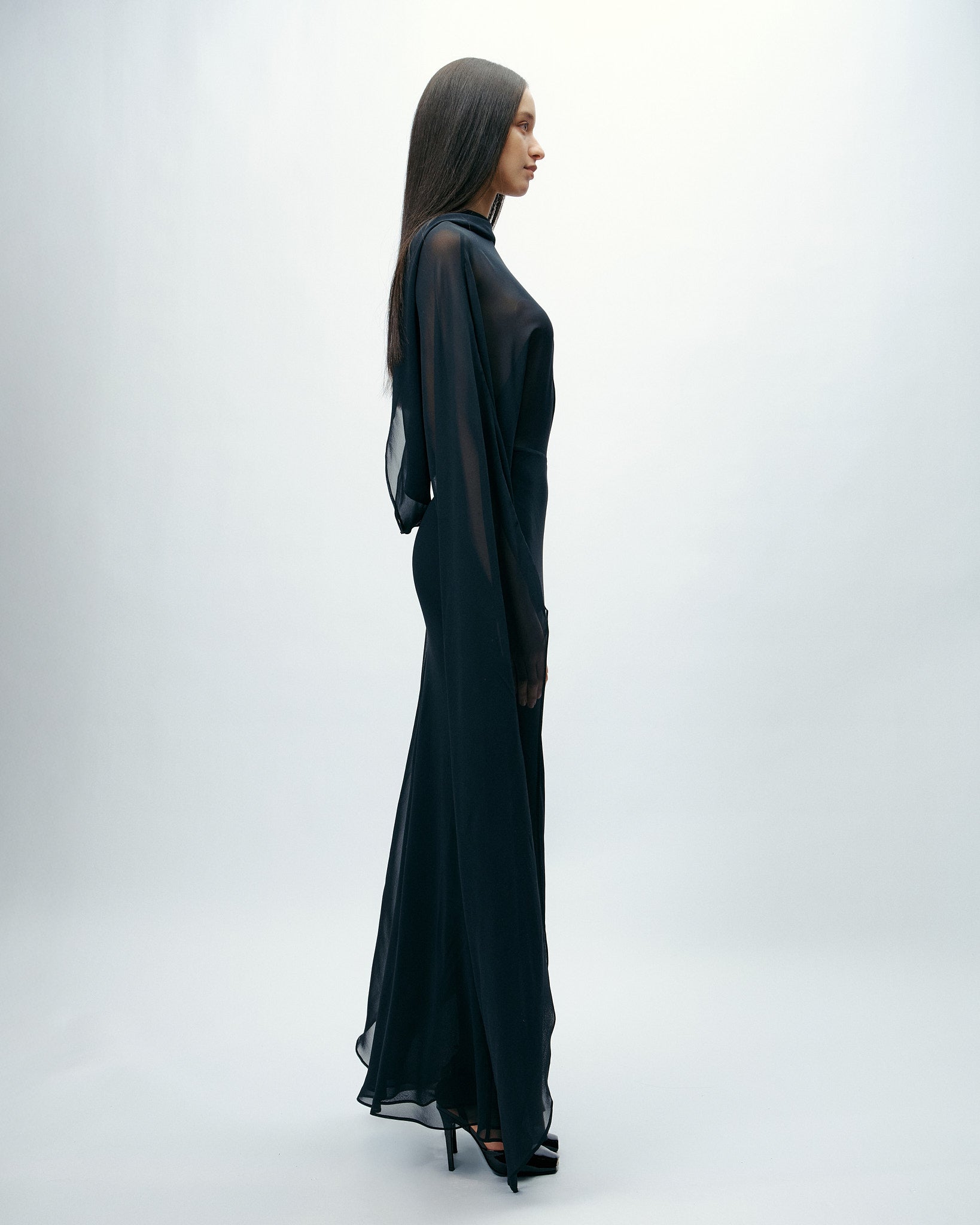 Elara Dress in Black Beauty