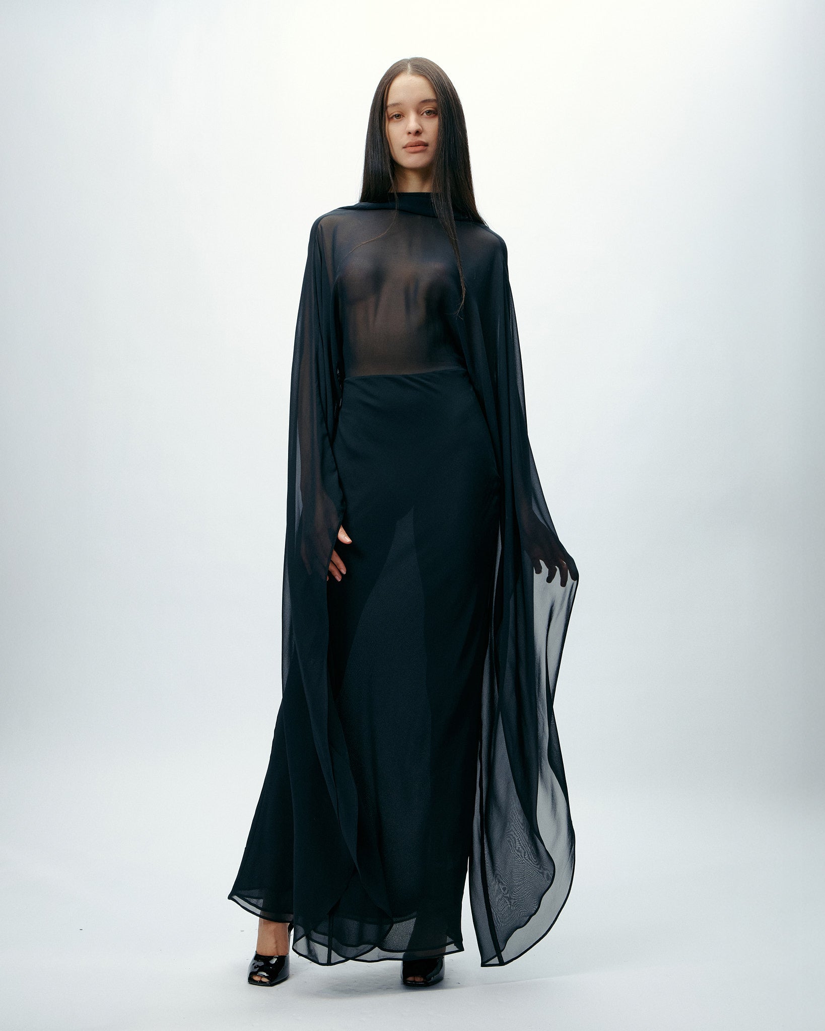 Elara Dress in Black Beauty