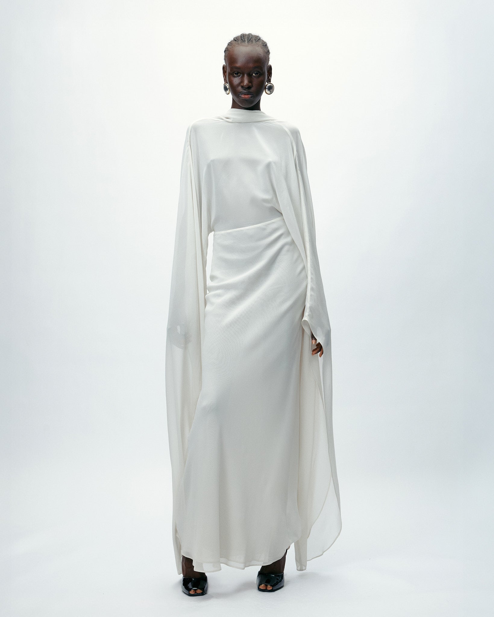 Elara Dress in Glacier Grey