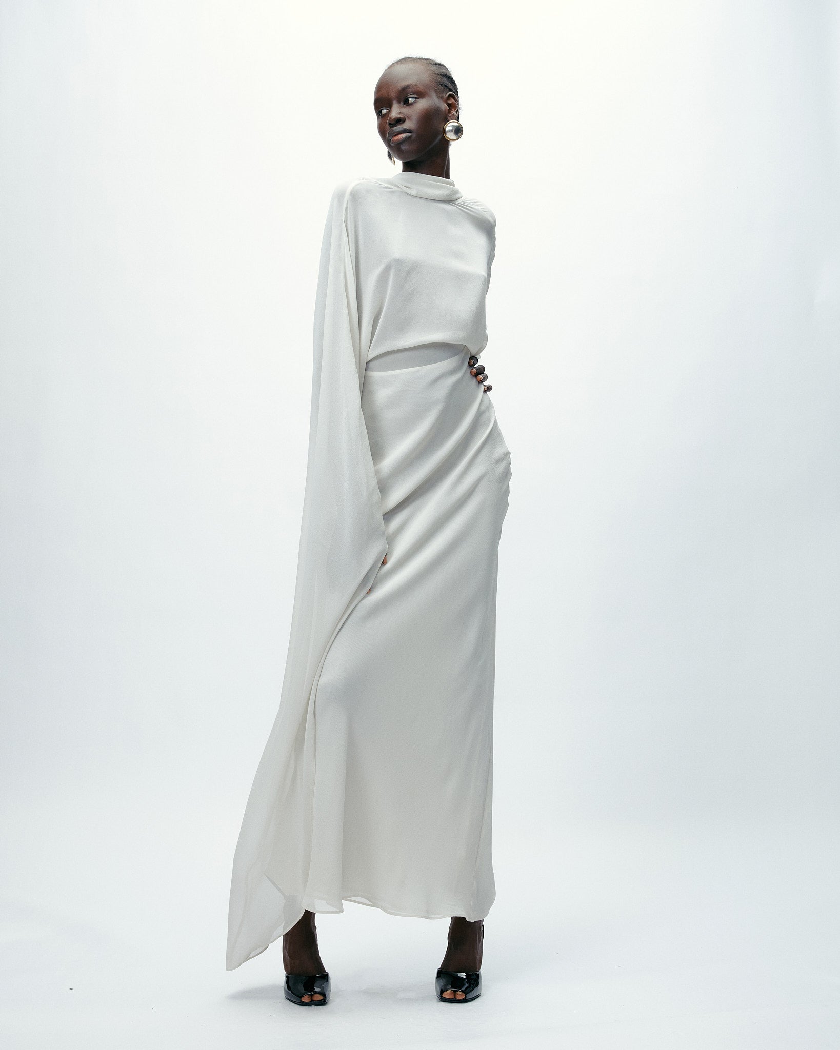 Elara Dress in Glacier Grey