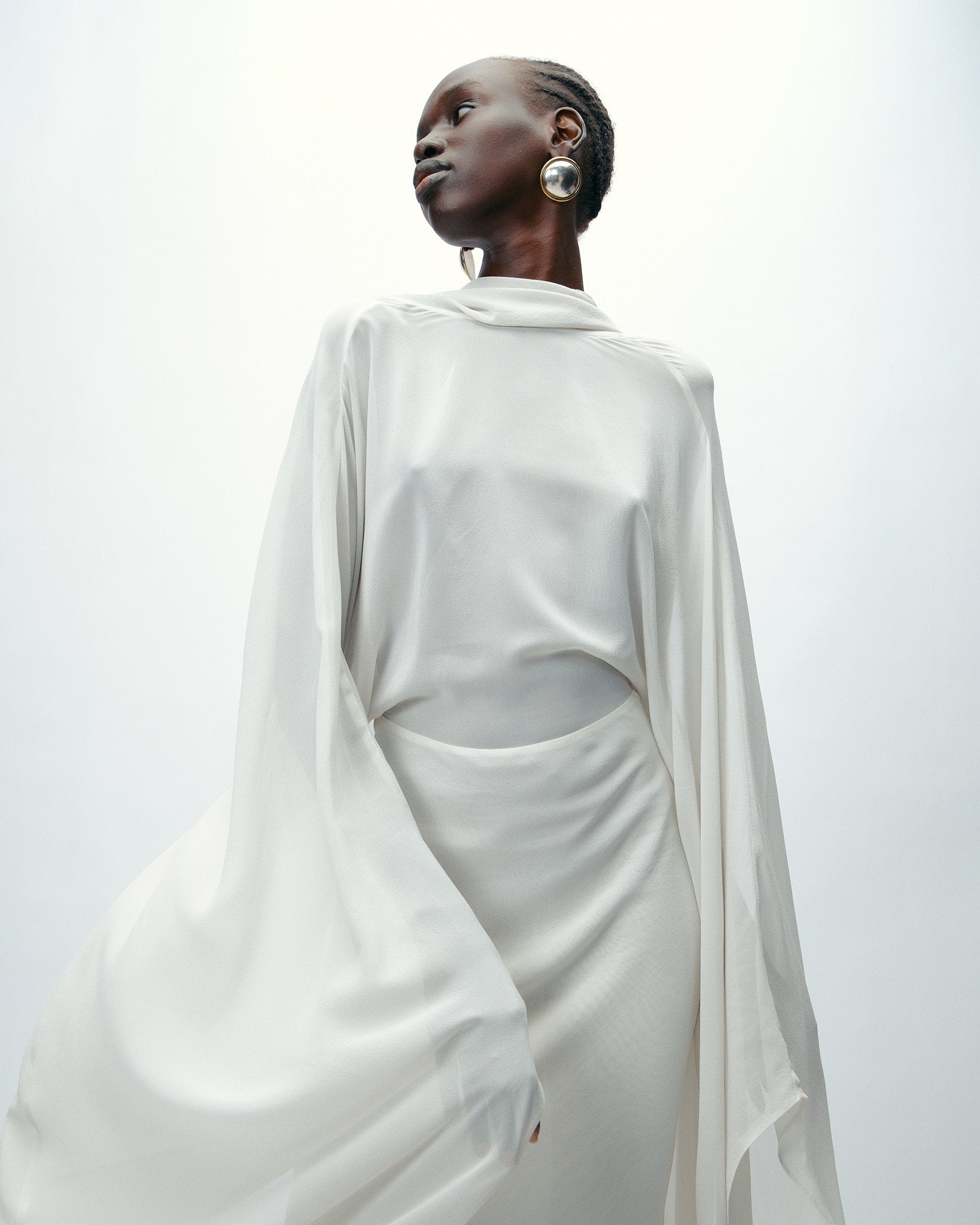 Elara Dress in Glacier Grey