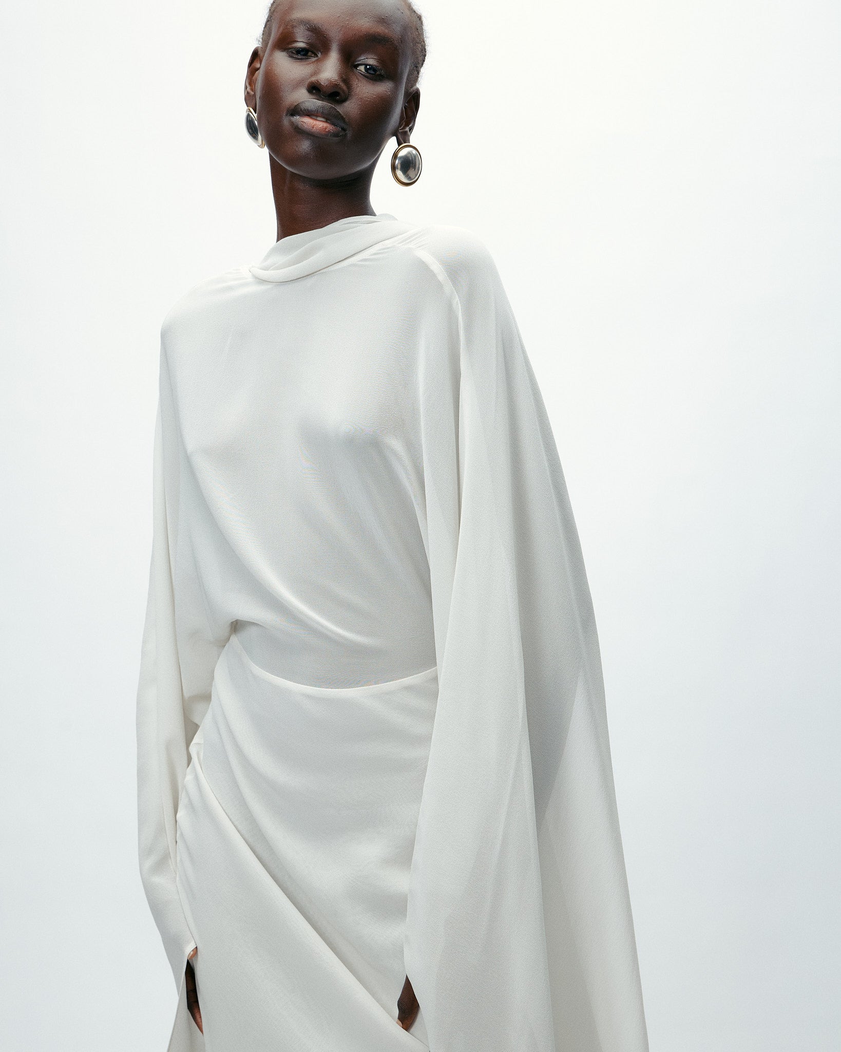 Elara Dress in Glacier Grey