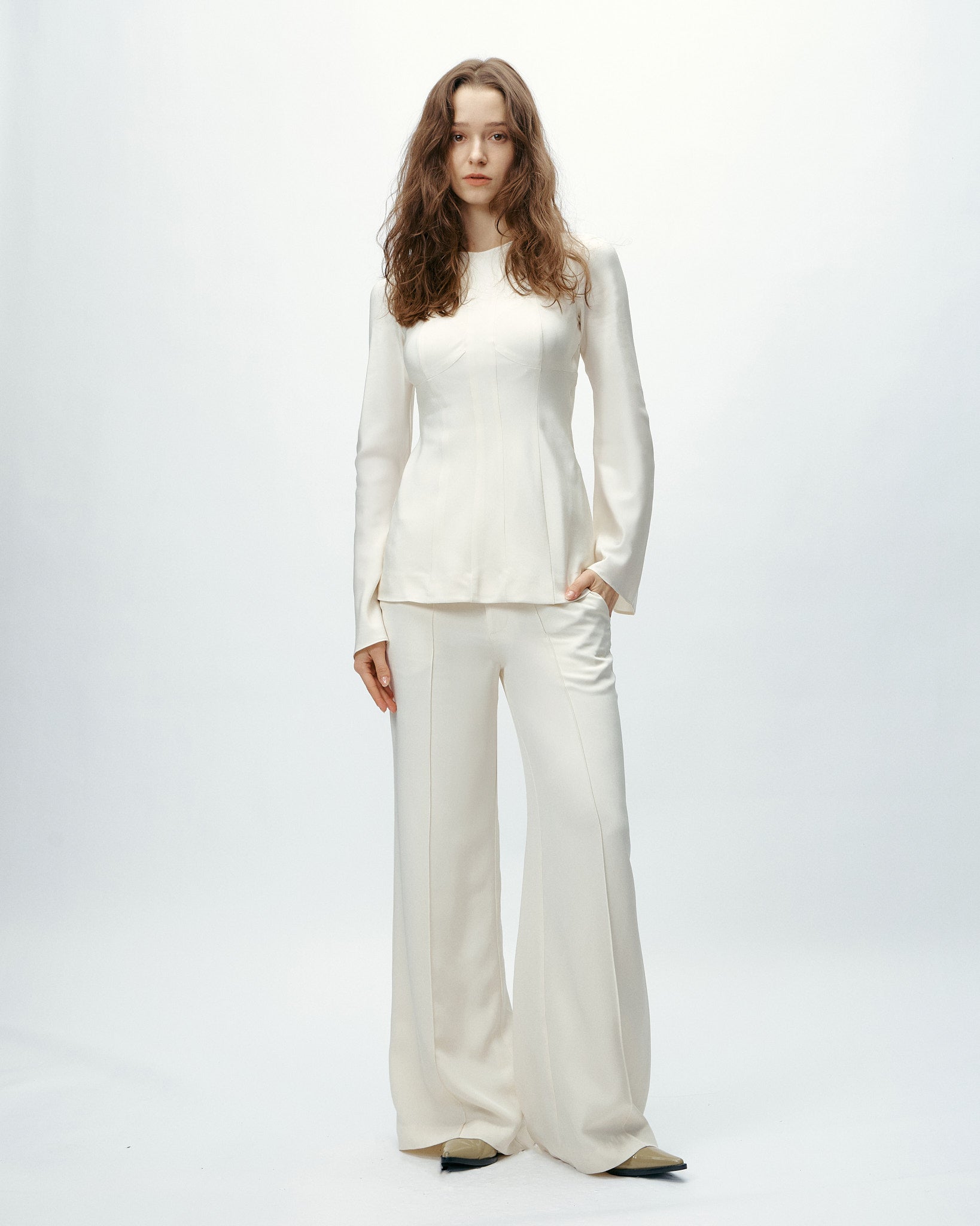 Jade Pant in Bone White