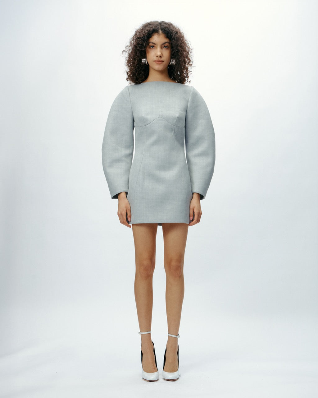 Aries Dress in Light Grey