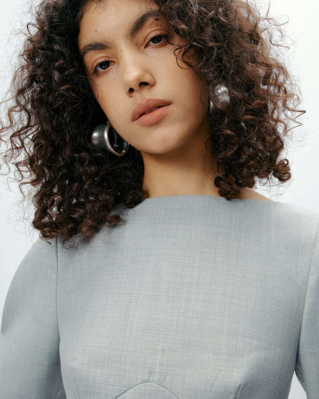 Aries Dress in Light Grey
