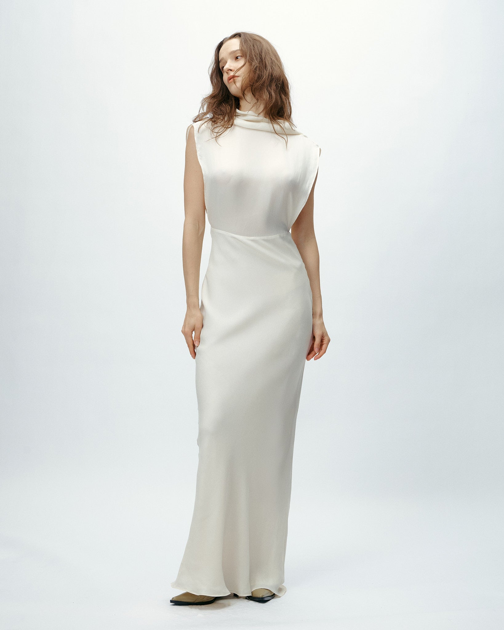 Stella Dress in Bone White