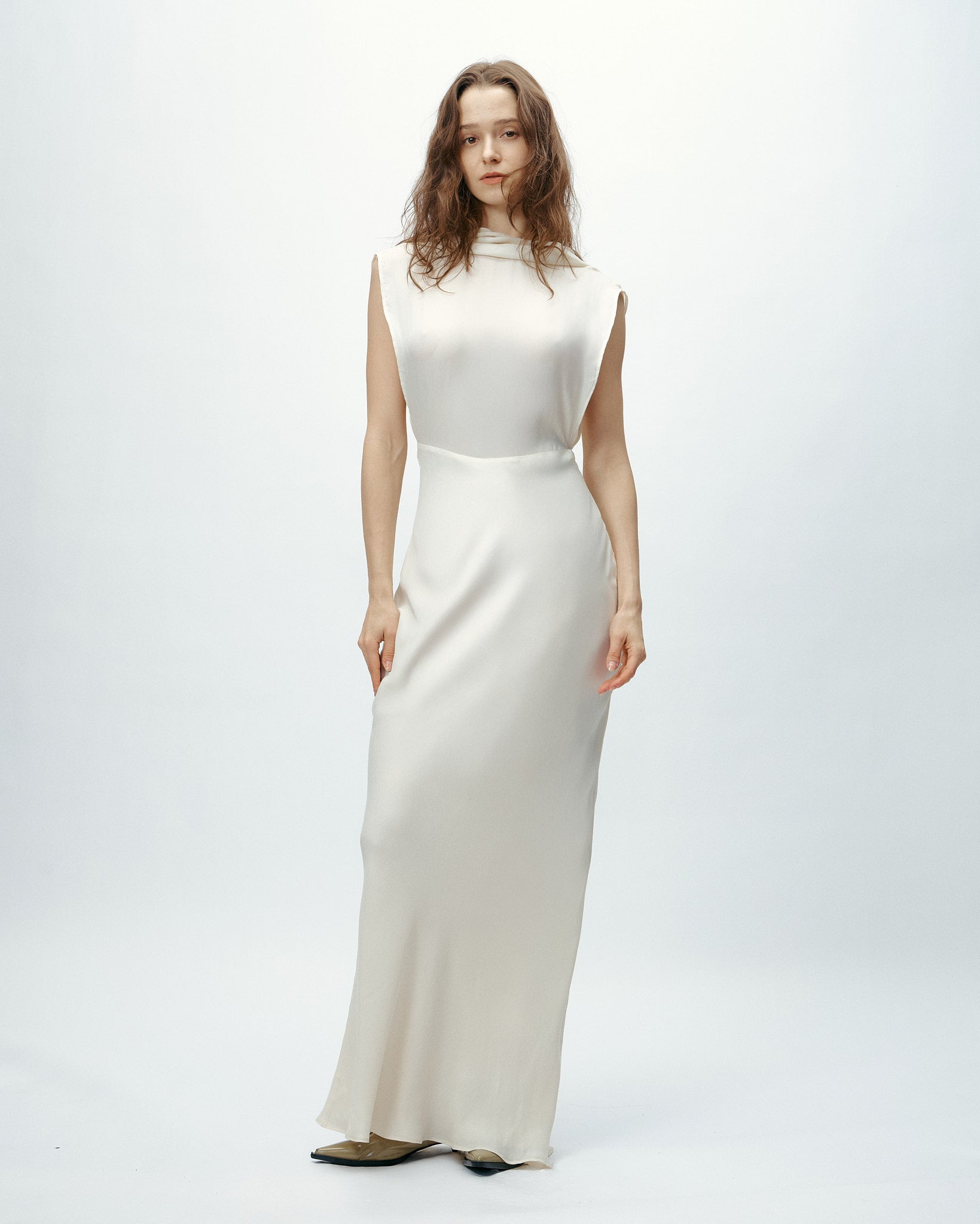 Stella Dress in Bone White