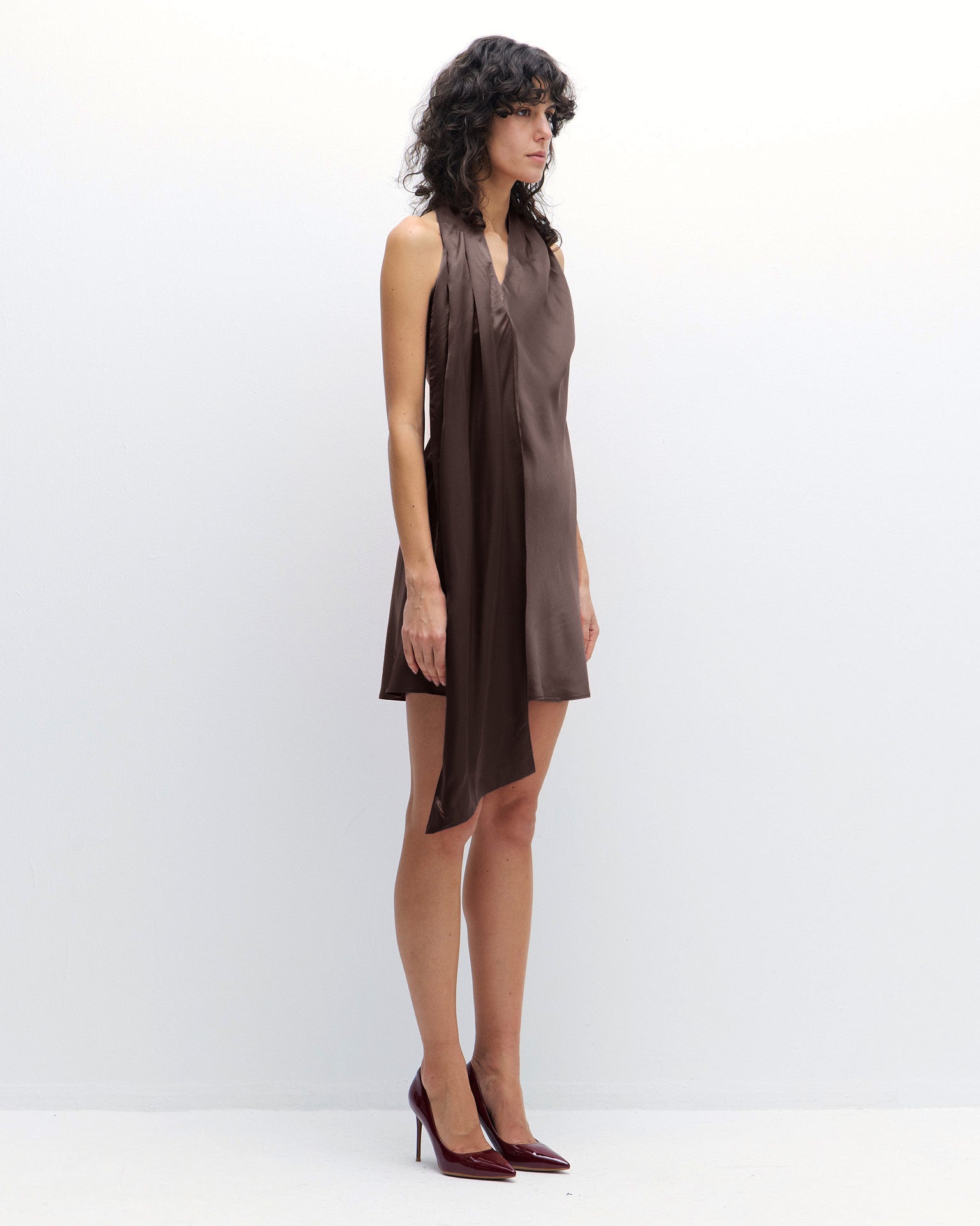 Cassidy Dress in Coffee Bean