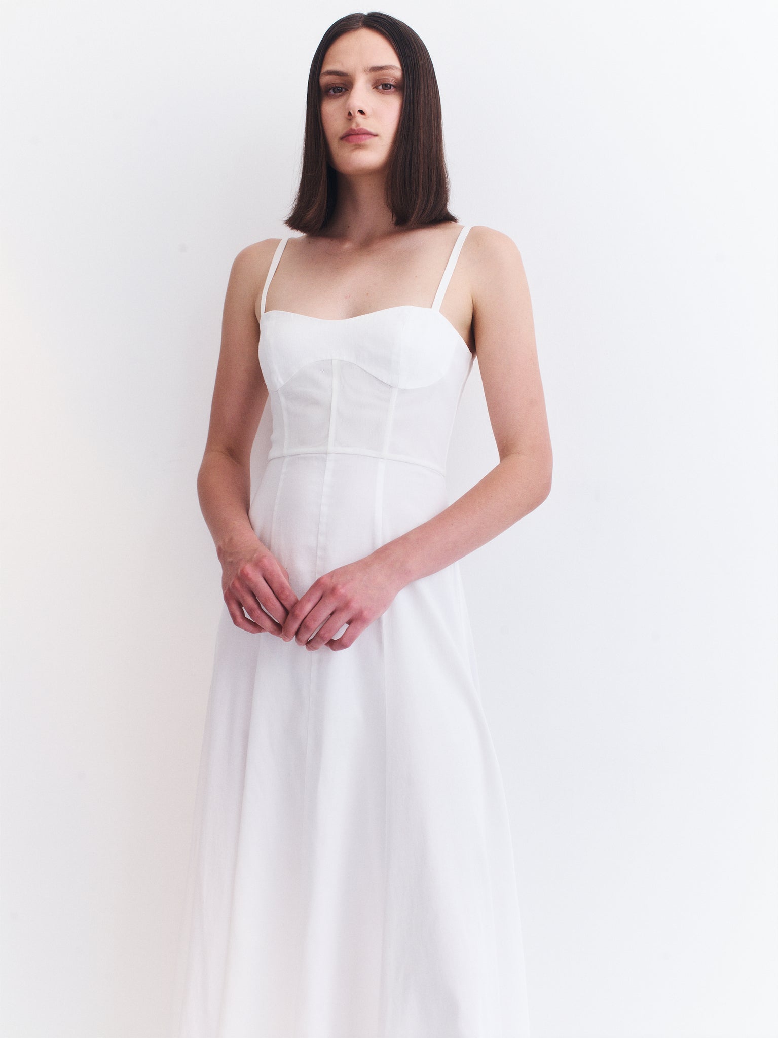 Sloane Long Dress - White