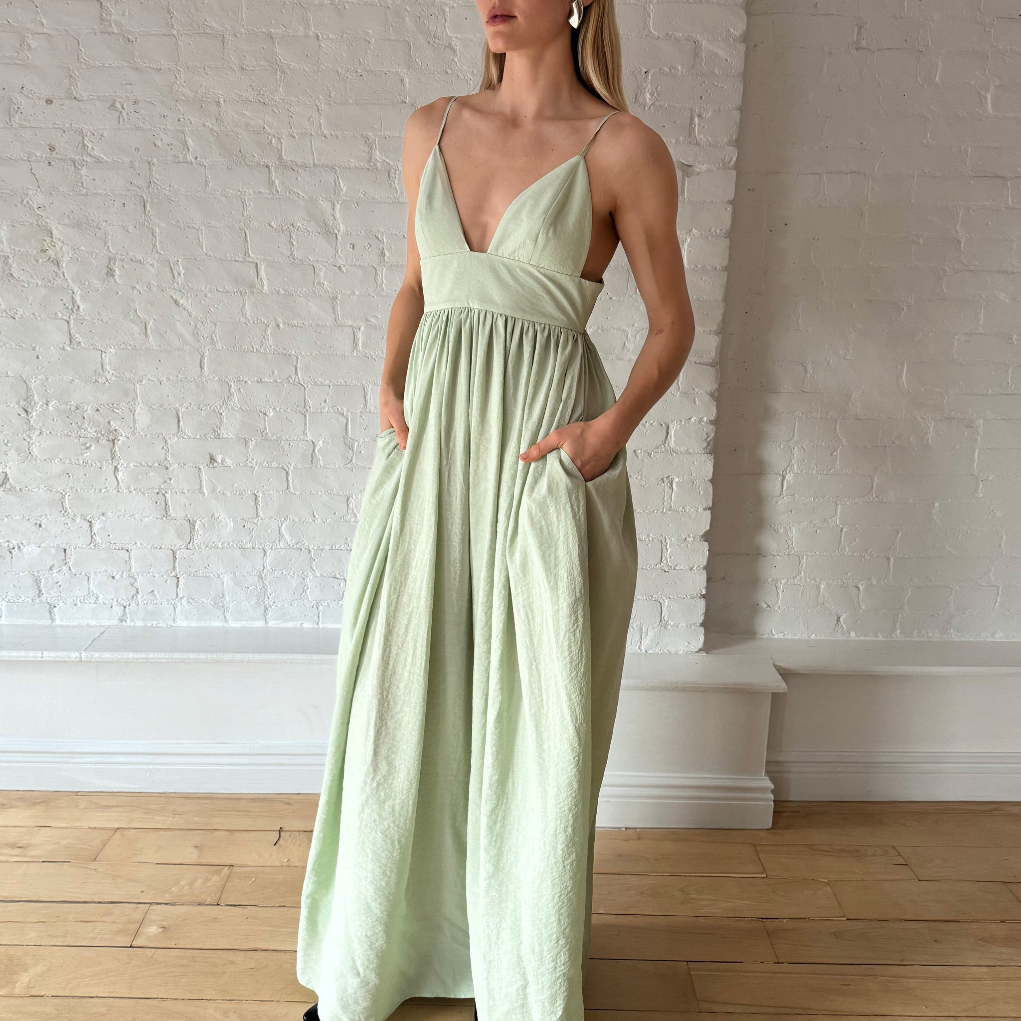 Sophia Dress-Sage Green