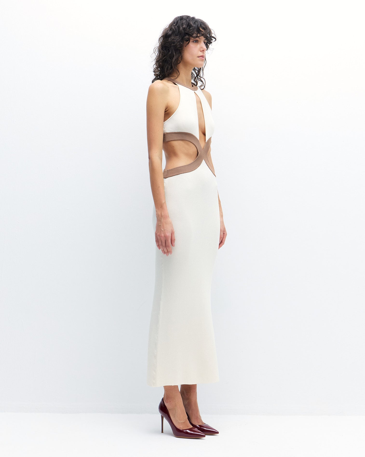 Bridget Dress in Toffee / Solitary Star