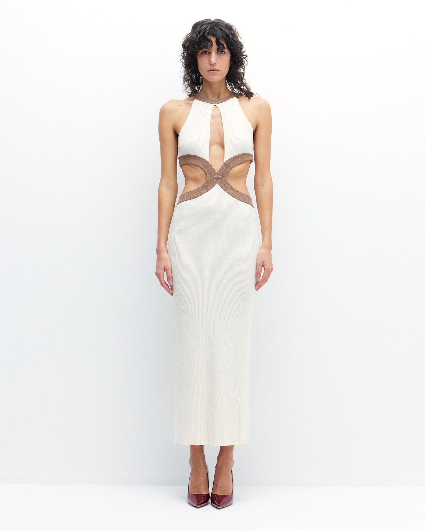 Bridget Dress in Toffee / Solitary Star