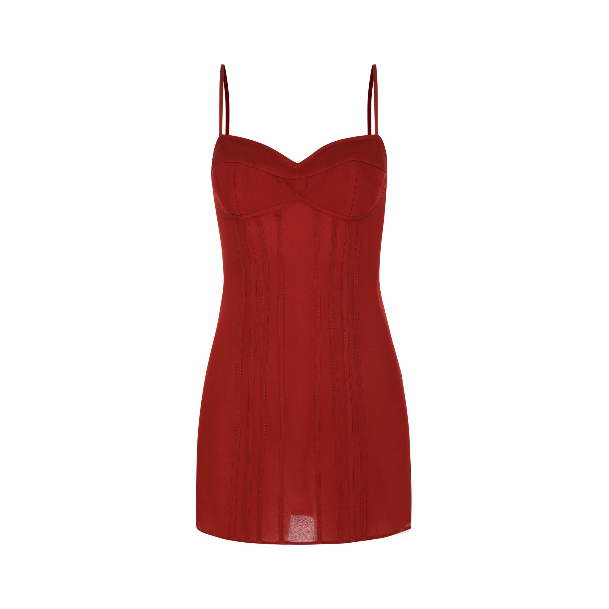 Victoria Mini Dress - Red Dahlia