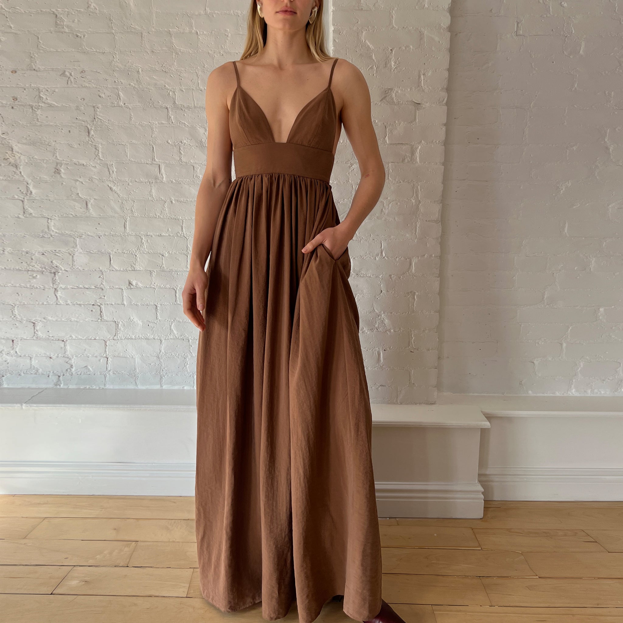 Sophia Dress-Downtown Brown