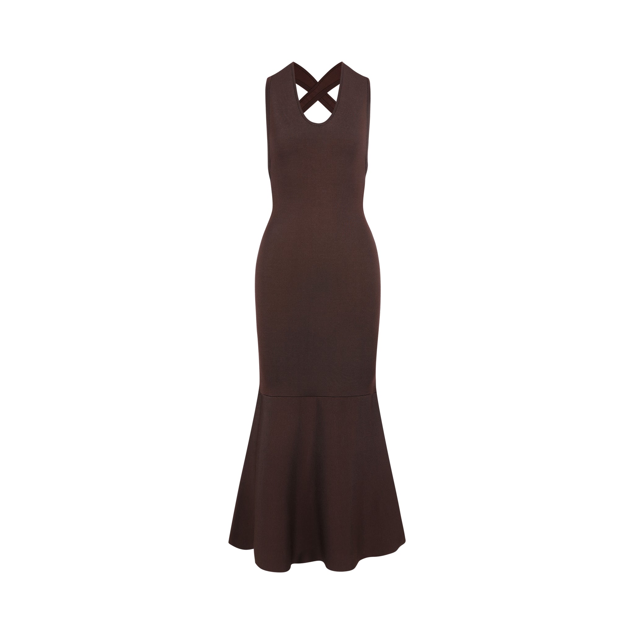 Alondra Dress-Dark Brown