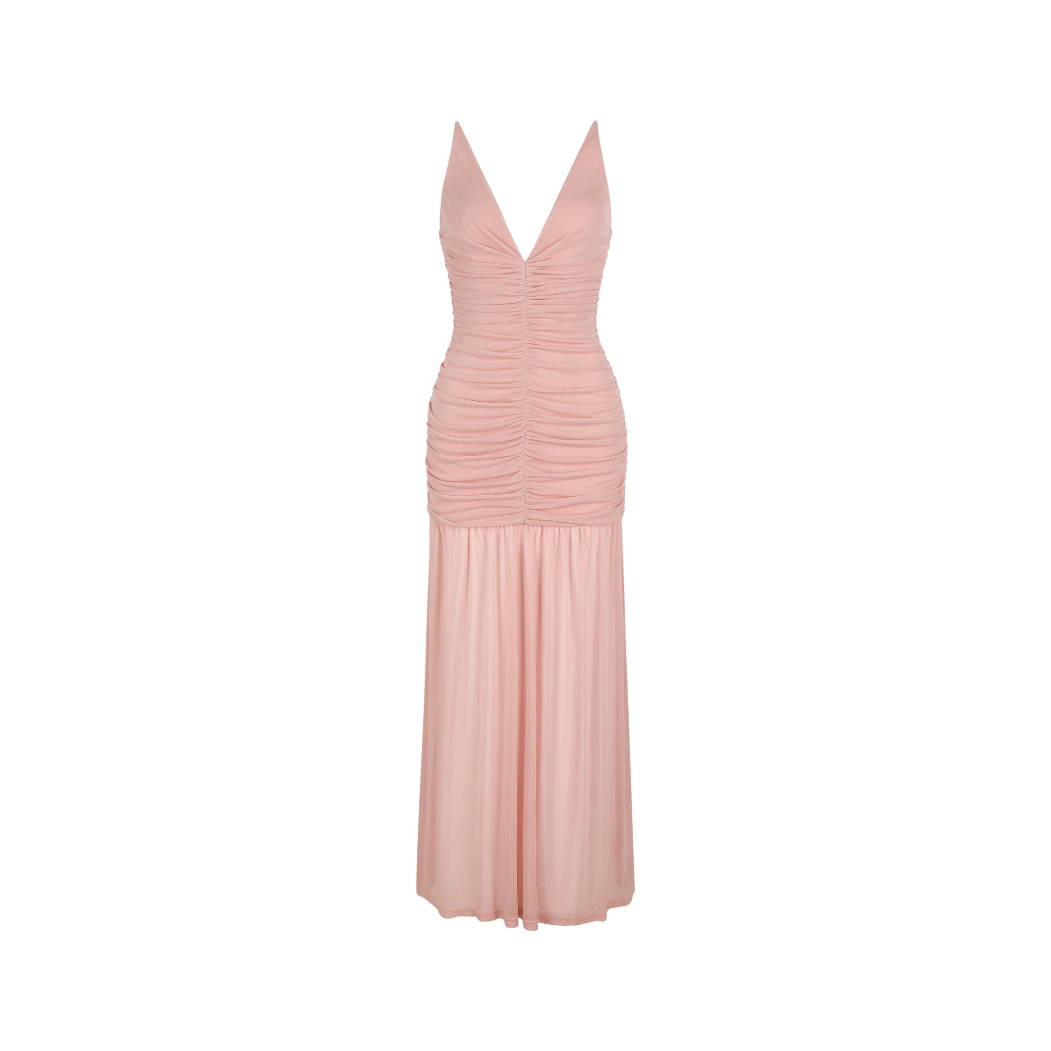 Camille Tank Dress-Peach Beige