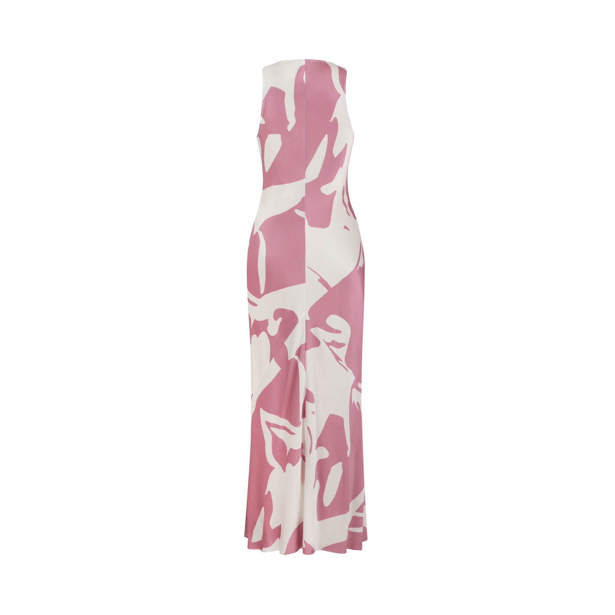 Charlotte Dress-Pink And White Print