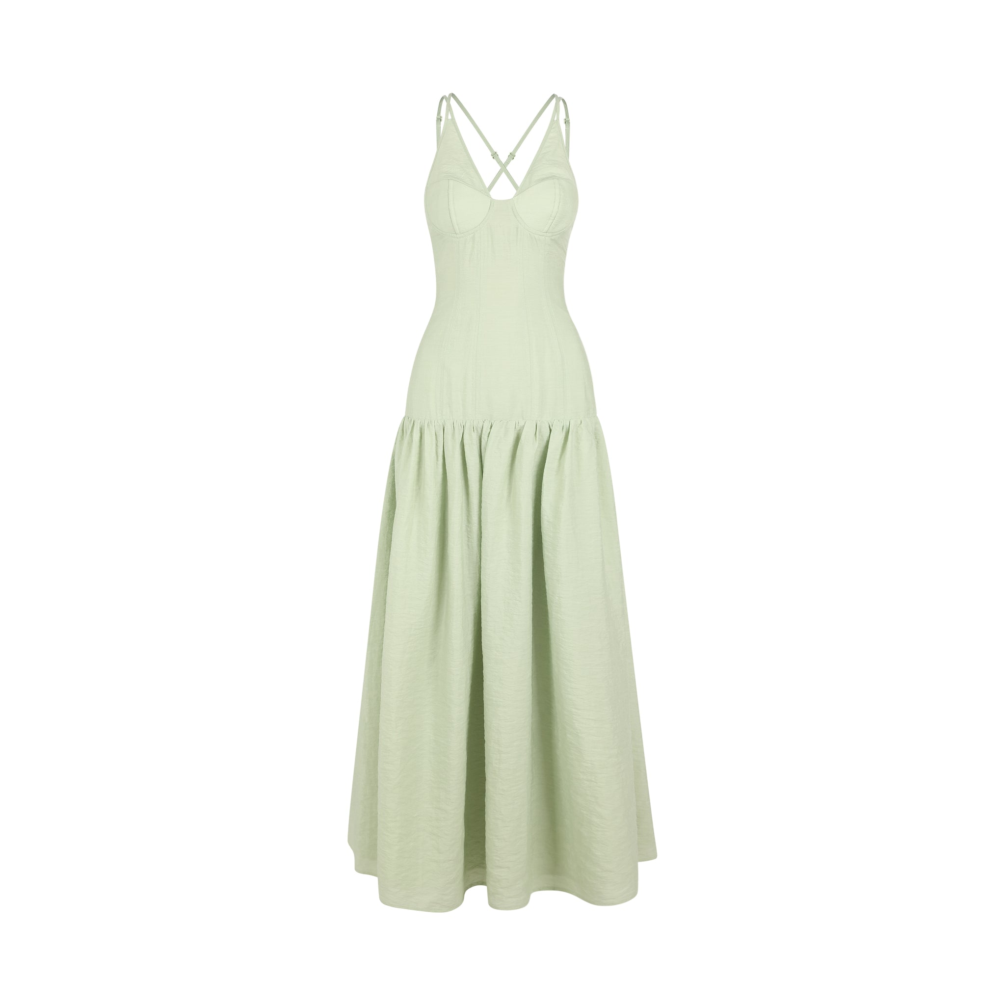 Honeymoon Dress-Sage Green