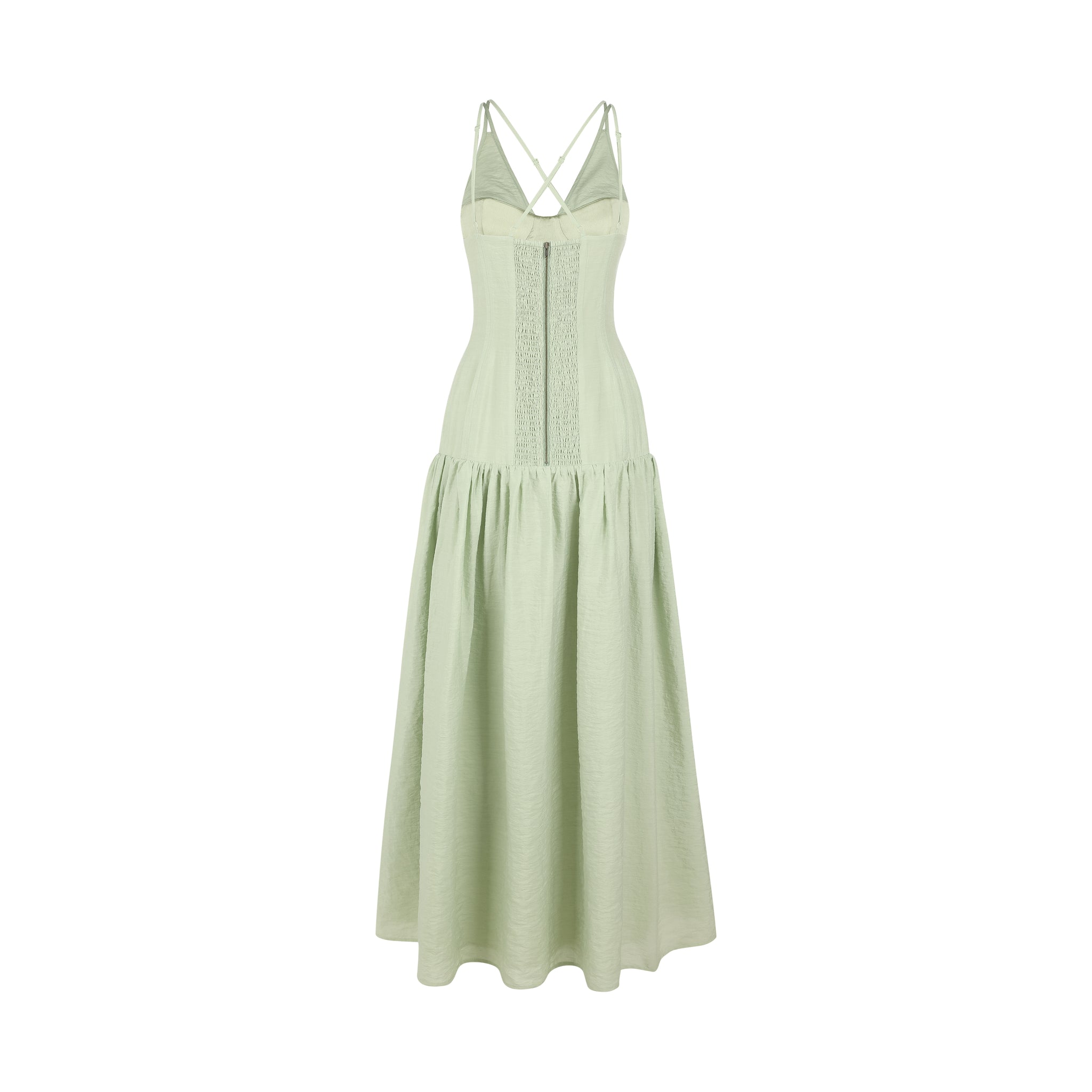 Honeymoon Dress-Sage Green