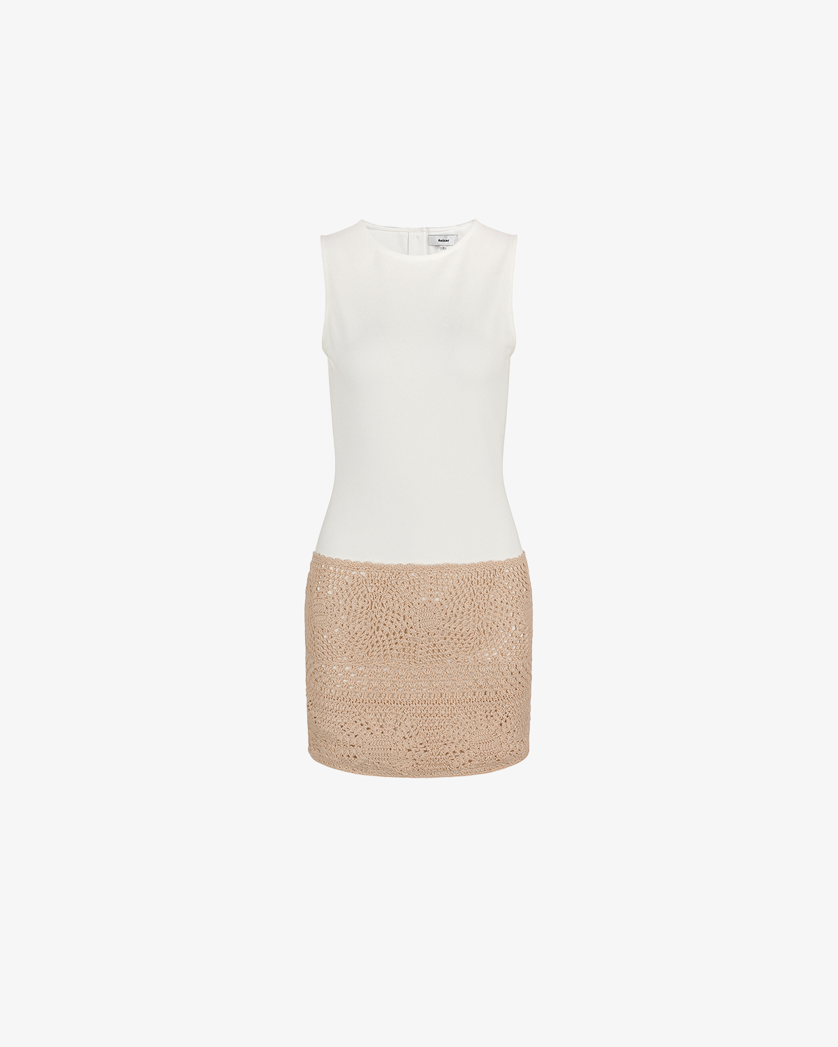 Kaia Dress-Natural / White Combo