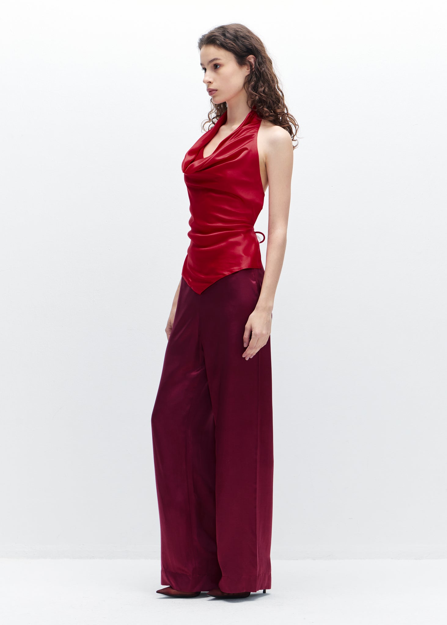 Valentina Top in Haute Red