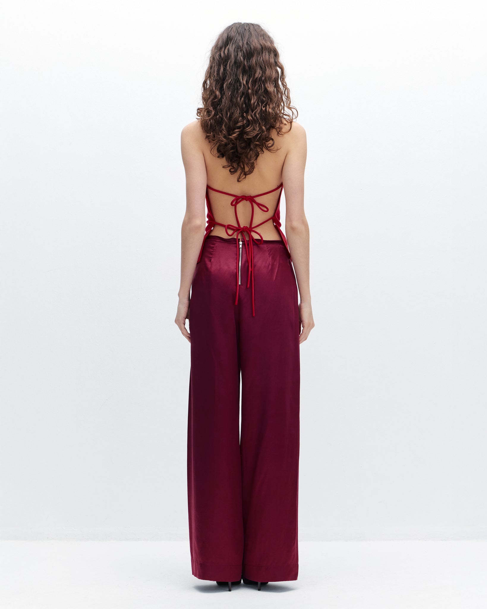 Valentina Top in Haute Red