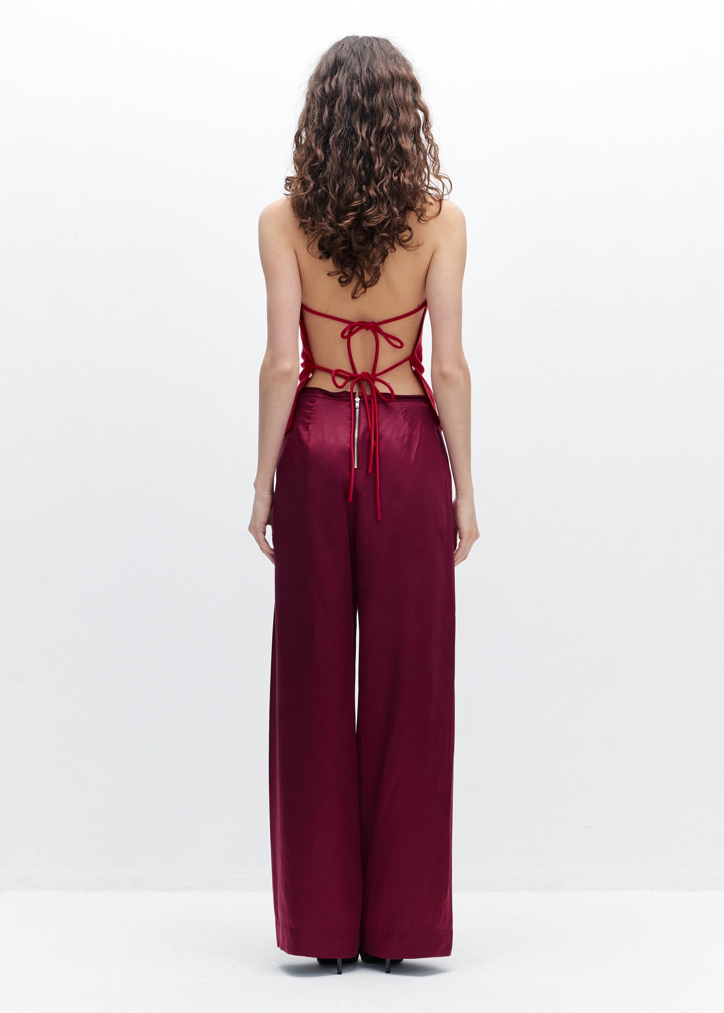 Valentina Top in Haute Red