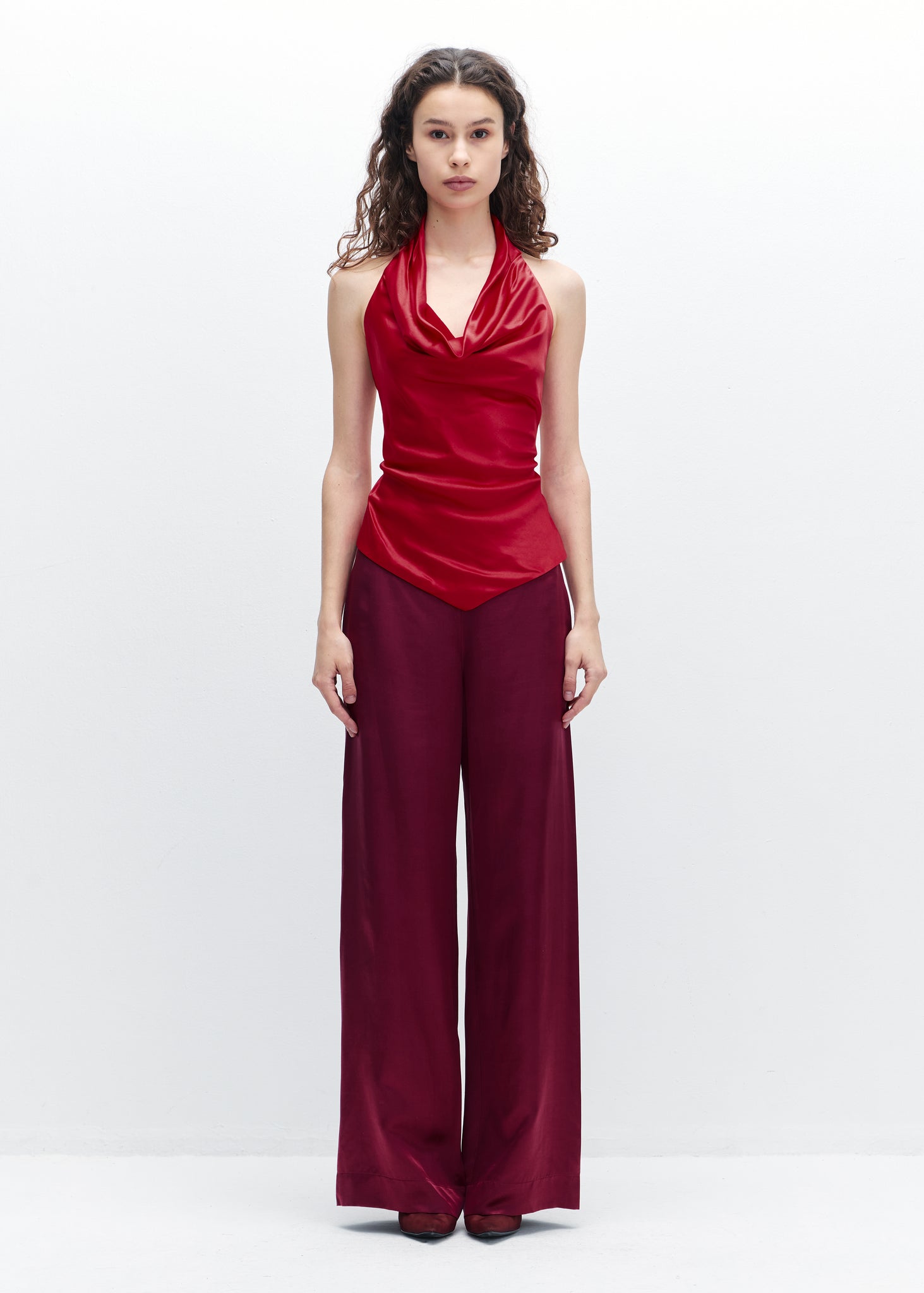 Valentina Top in Haute Red