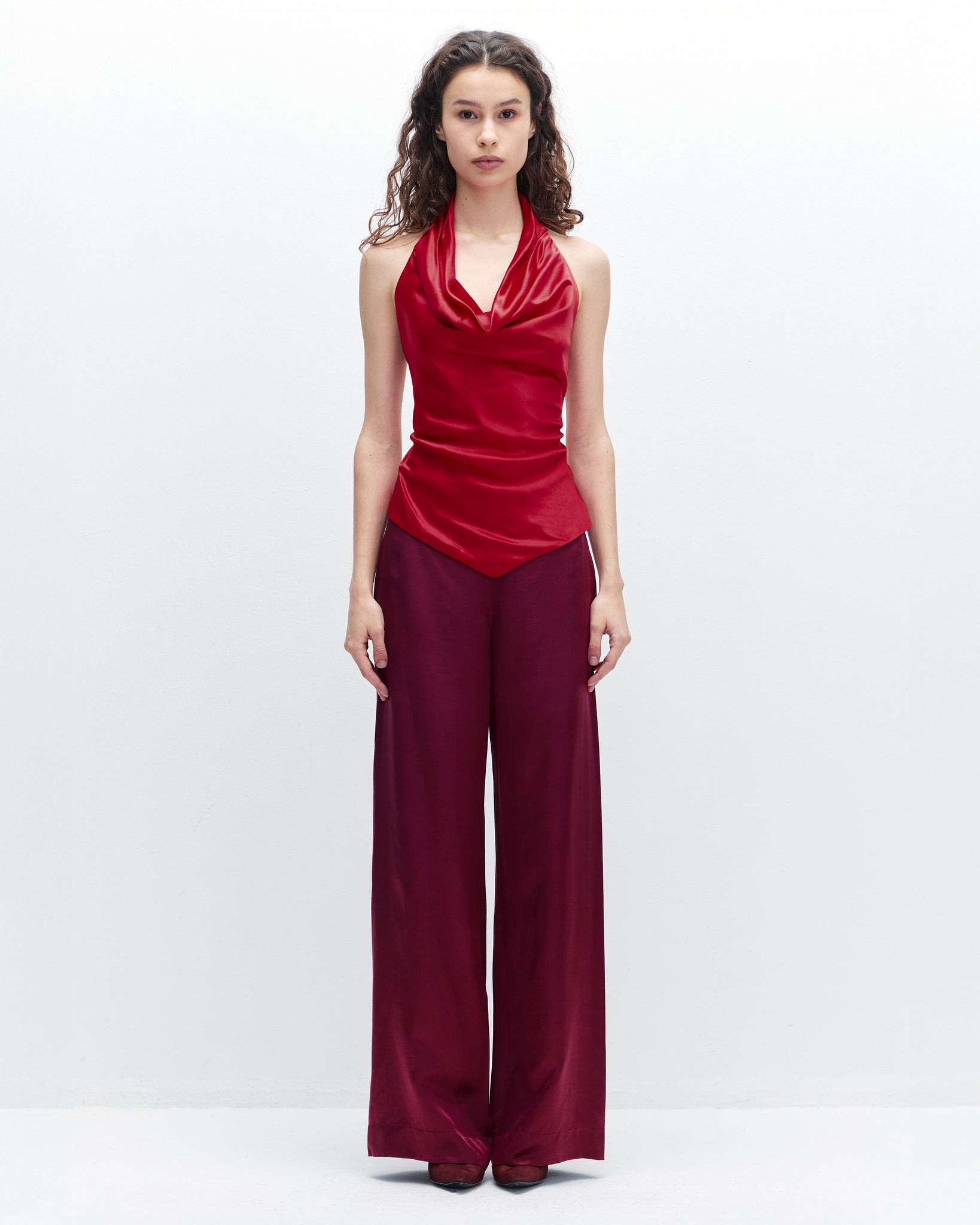 Valentina Top in Haute Red