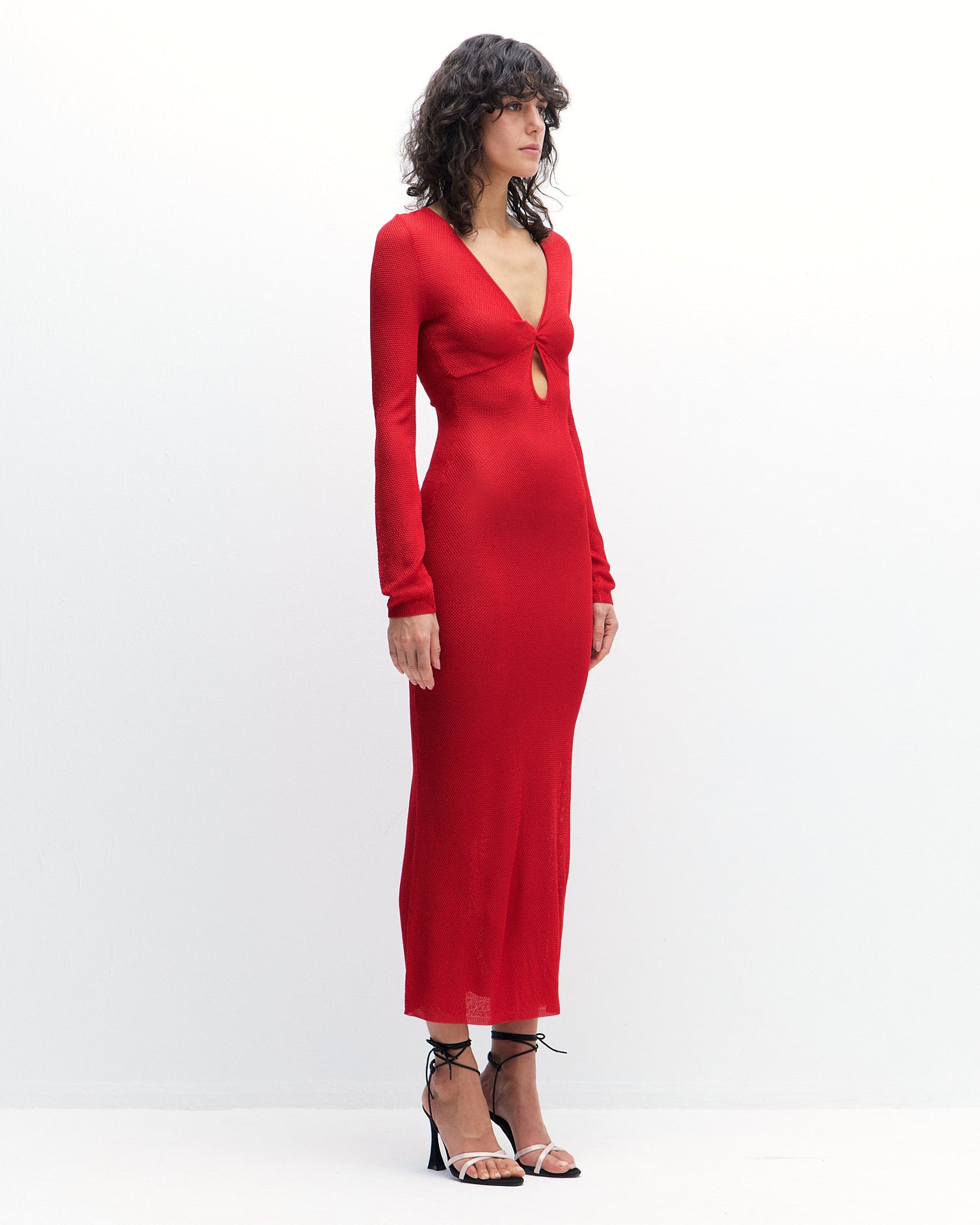Stevie Dress in Red Dahlia
