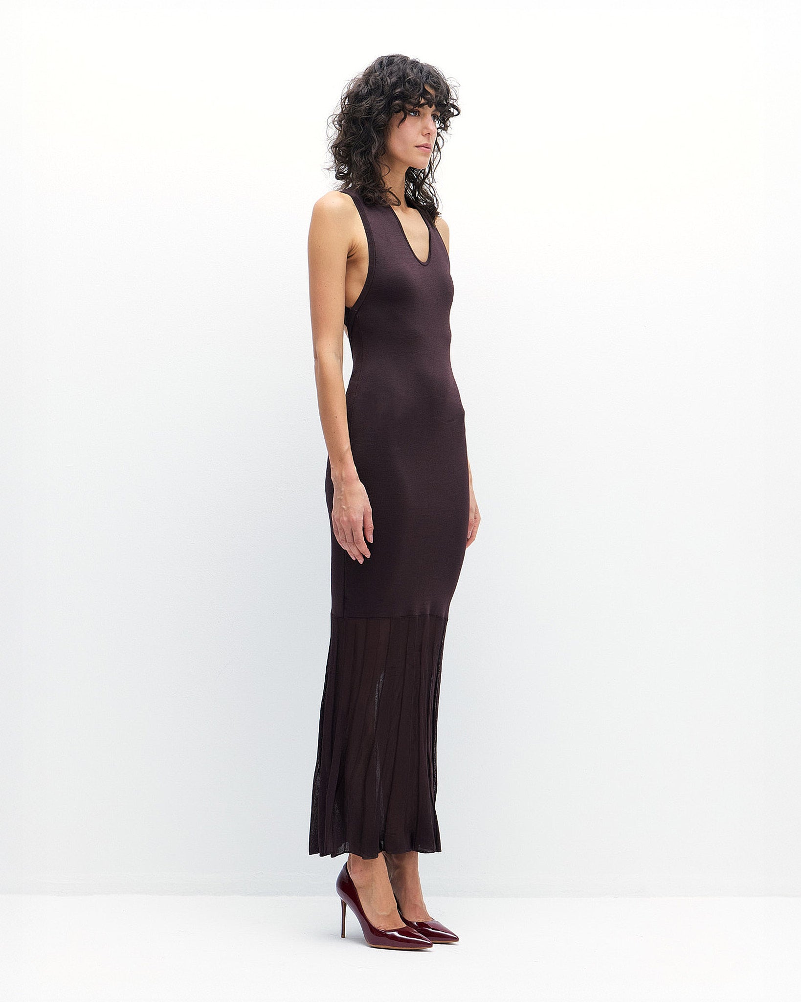 Zoya Dress in Coffee Bean