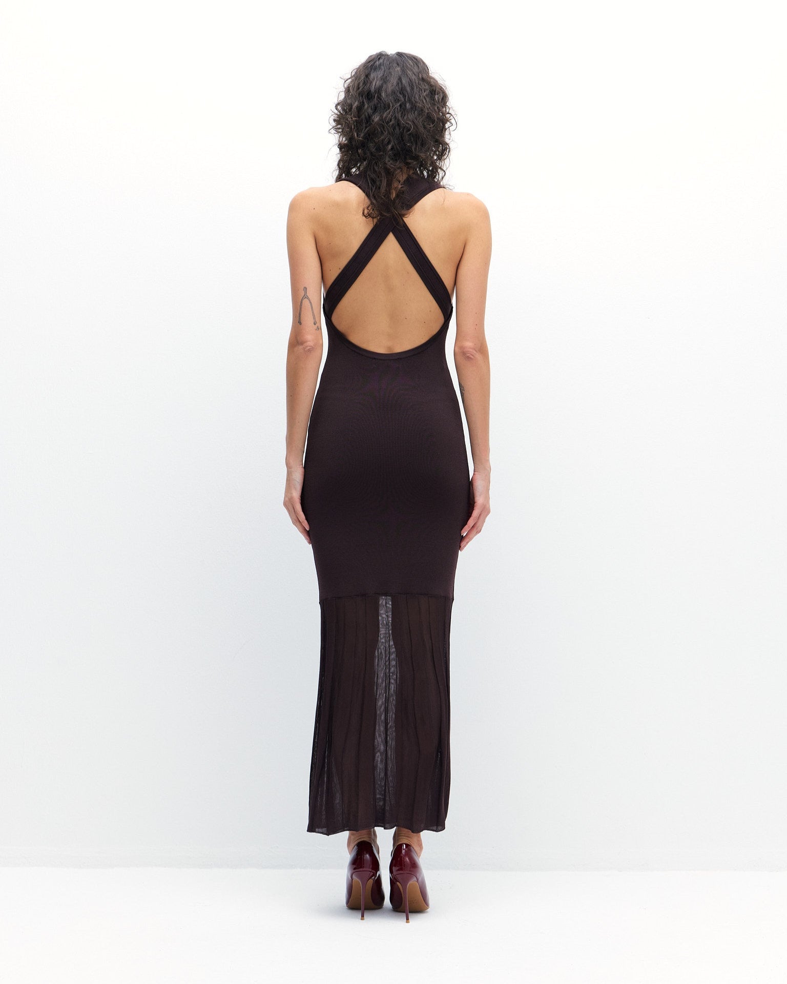 Zoya Dress in Coffee Bean