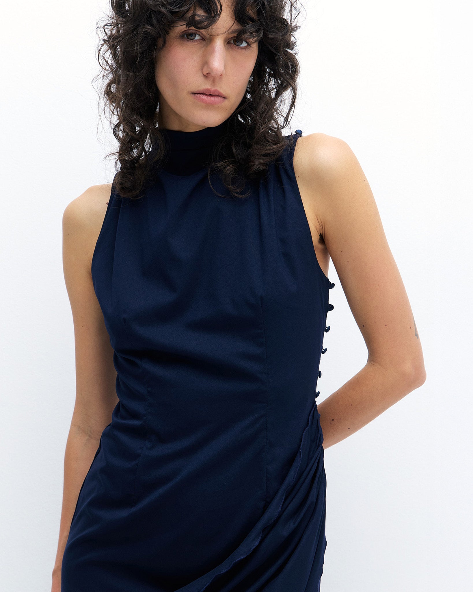 Bruna Dress in Sky Captain