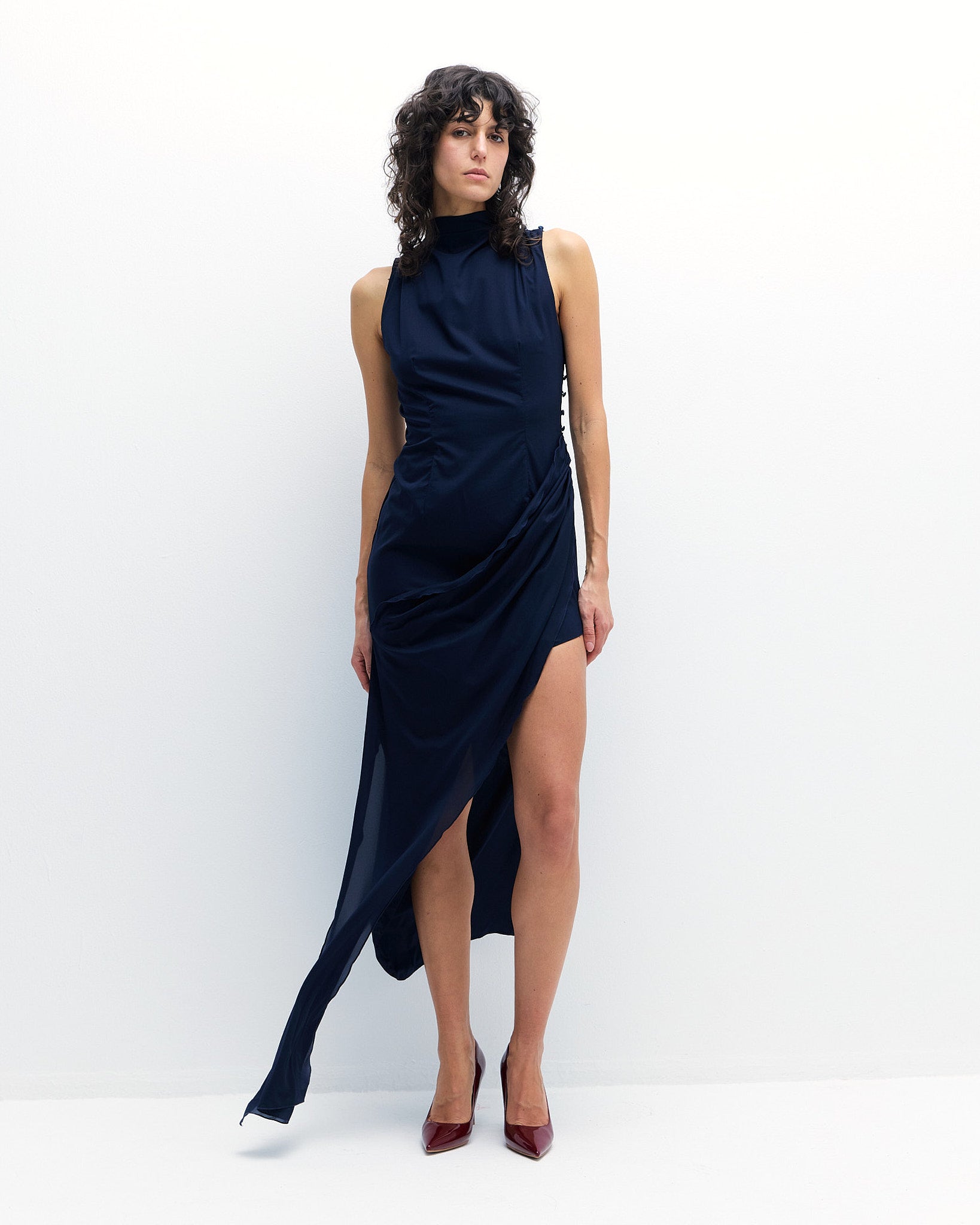 Bruna Dress in Sky Captain