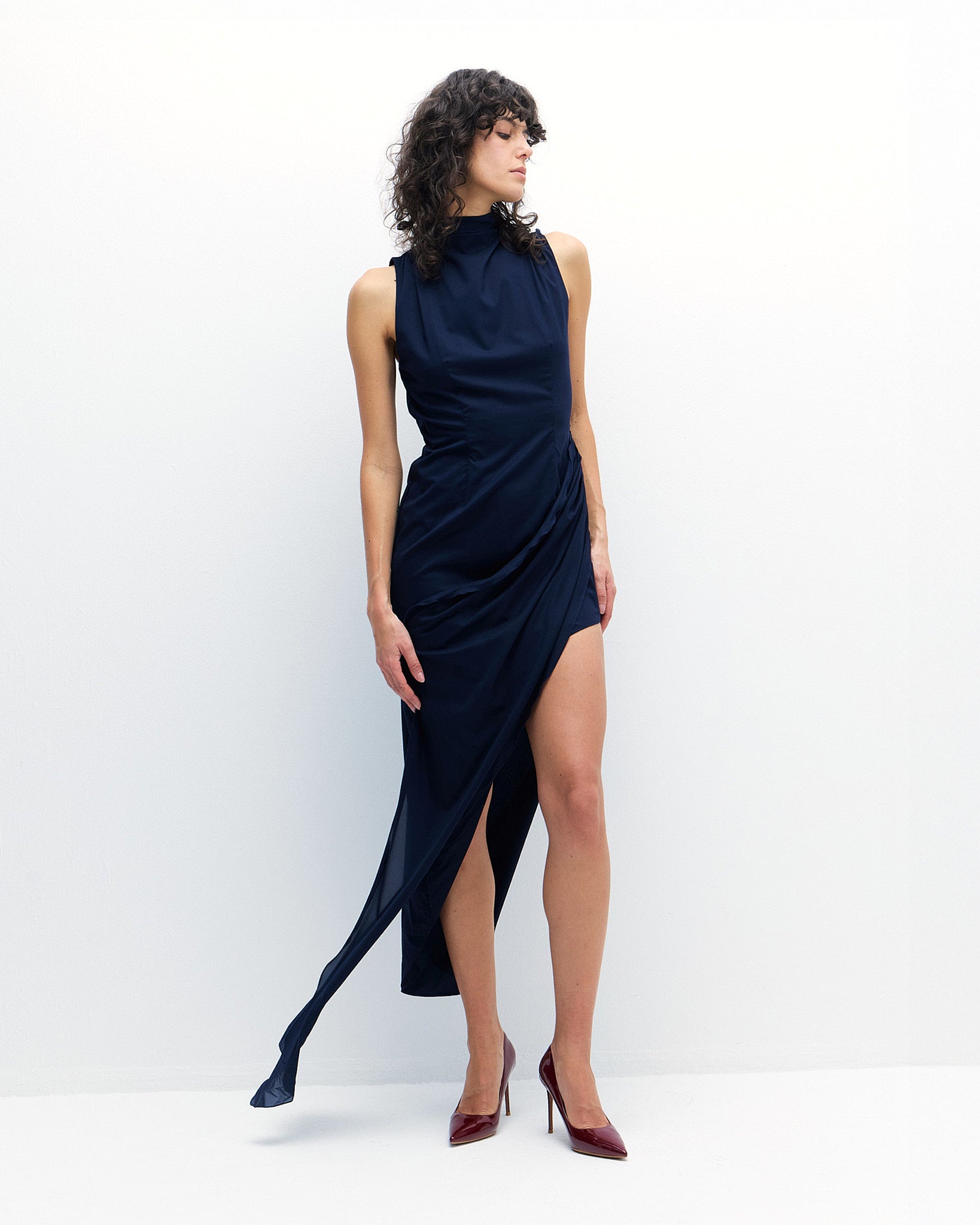Bruna Dress in Sky Captain