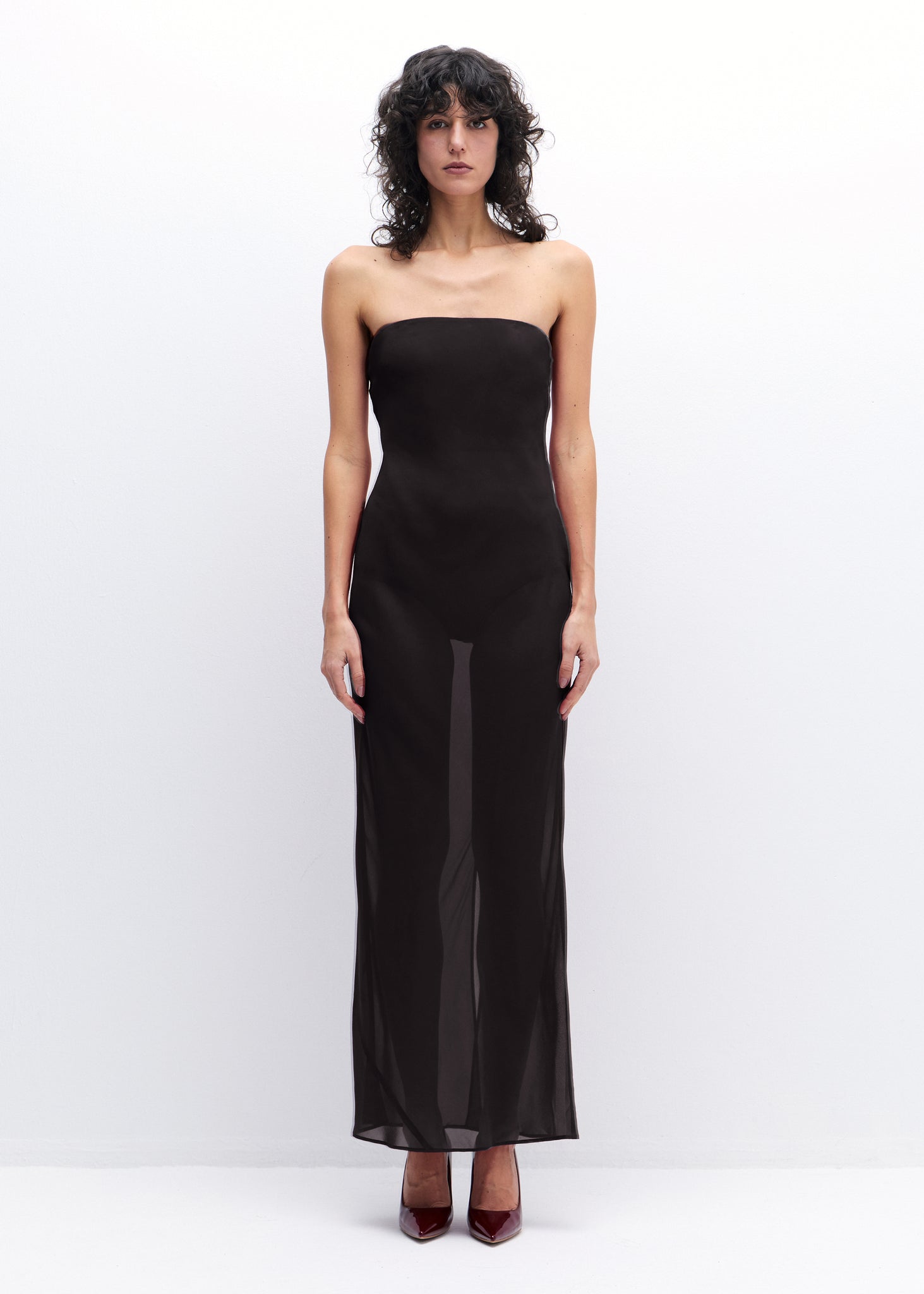 Maya Dress in Black Coffee