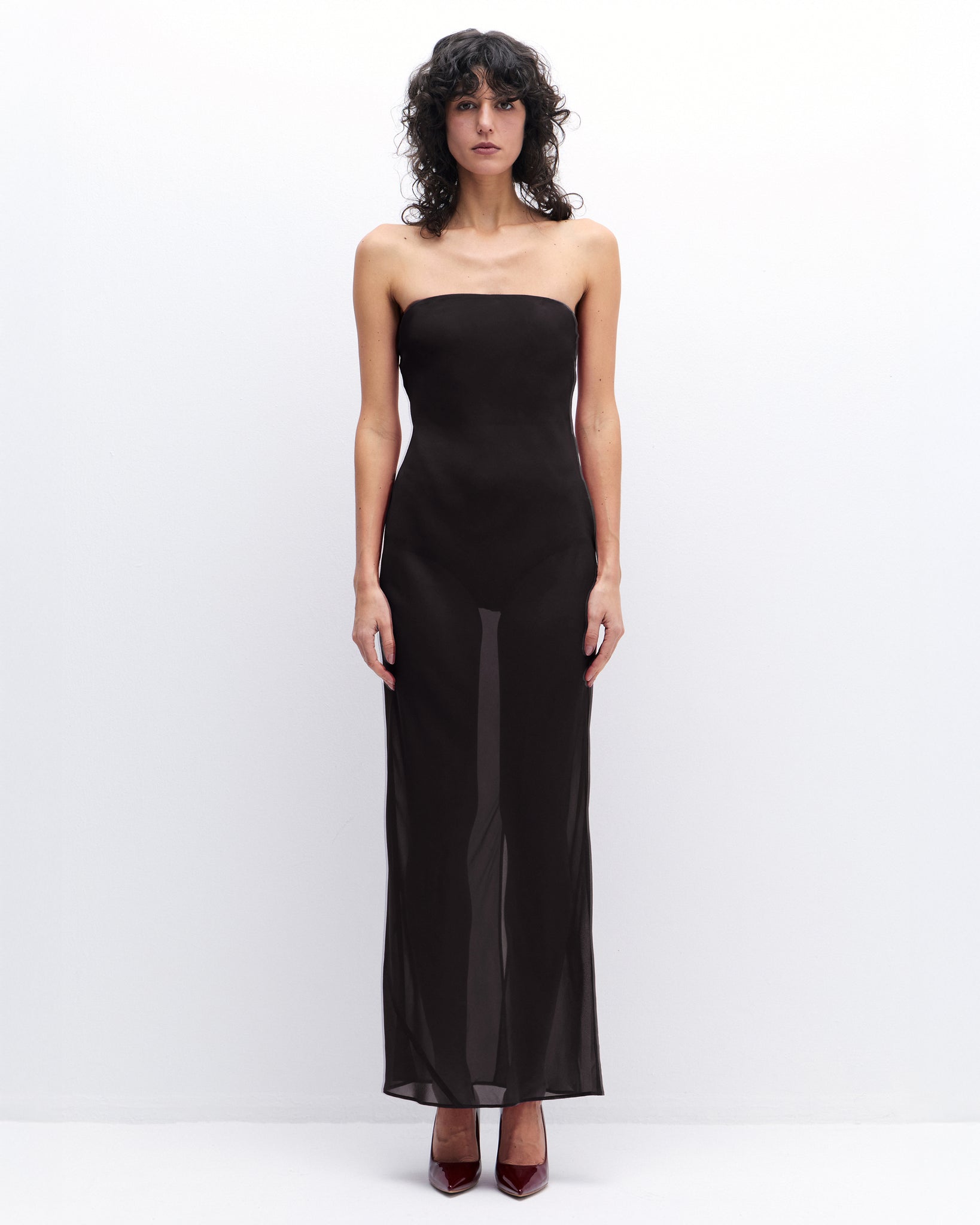 Maya Dress in Black Coffee